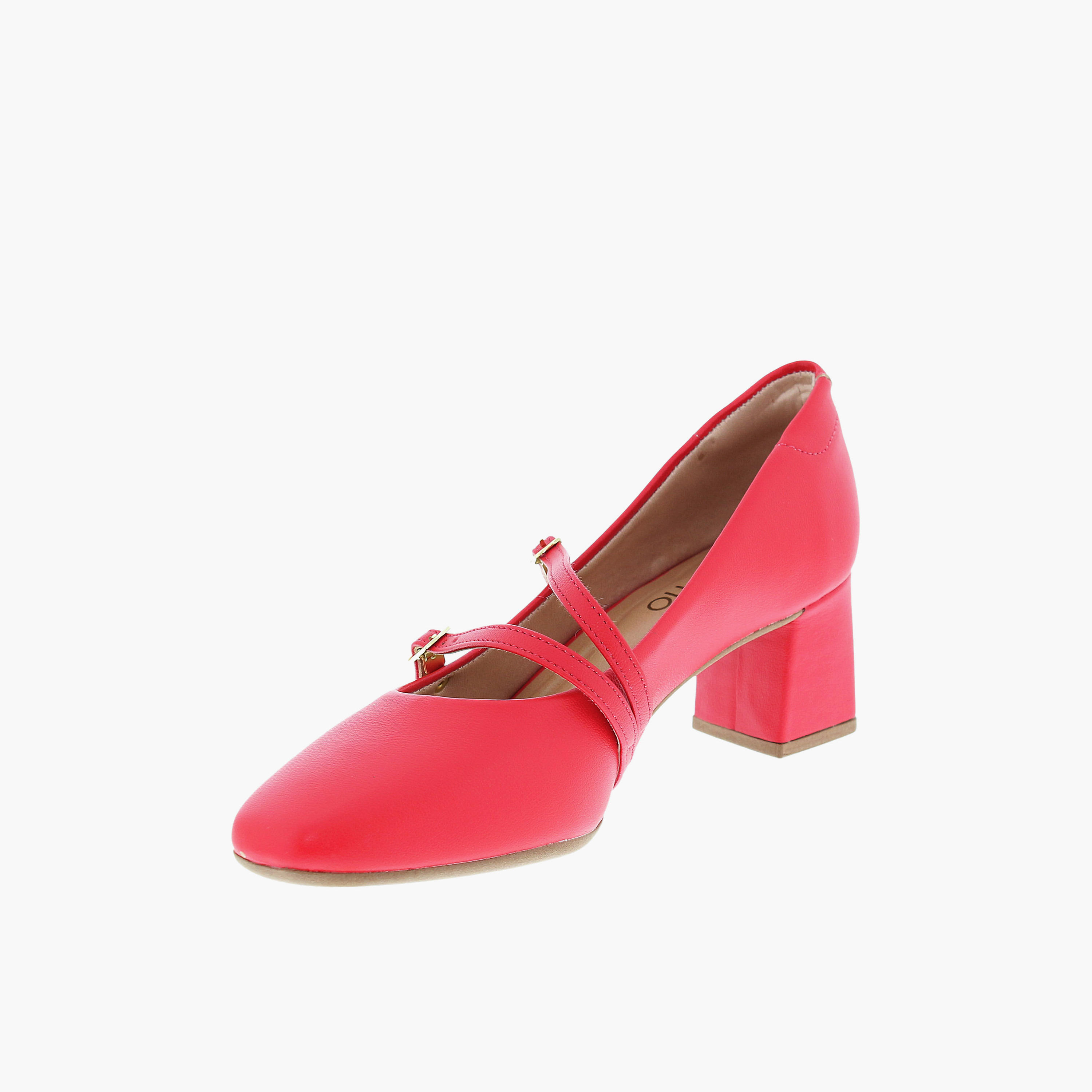 Beira Rio by Geoomnii  Women's Buckle Closure Block Pumps | 4314-105-9569-86347       -women-shoes-heels-image-2