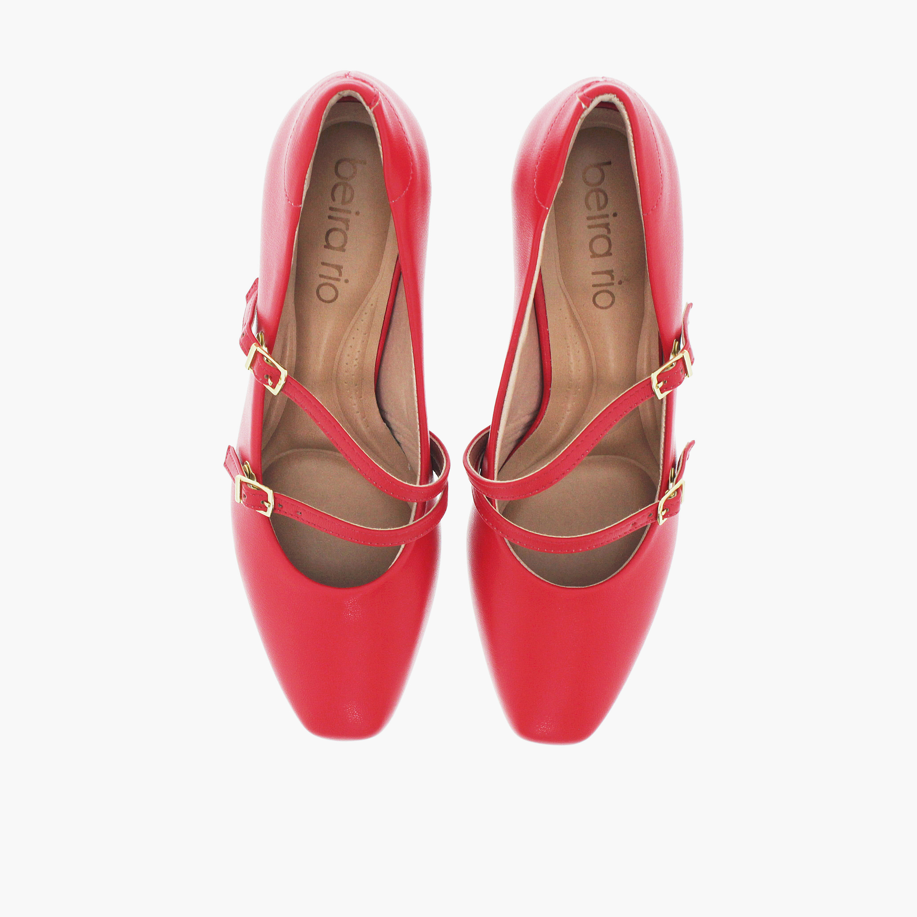 Beira Rio by Geoomnii  Women's Buckle Closure Block Pumps | 4314-105-9569-86347       -women-shoes-heels-image-5