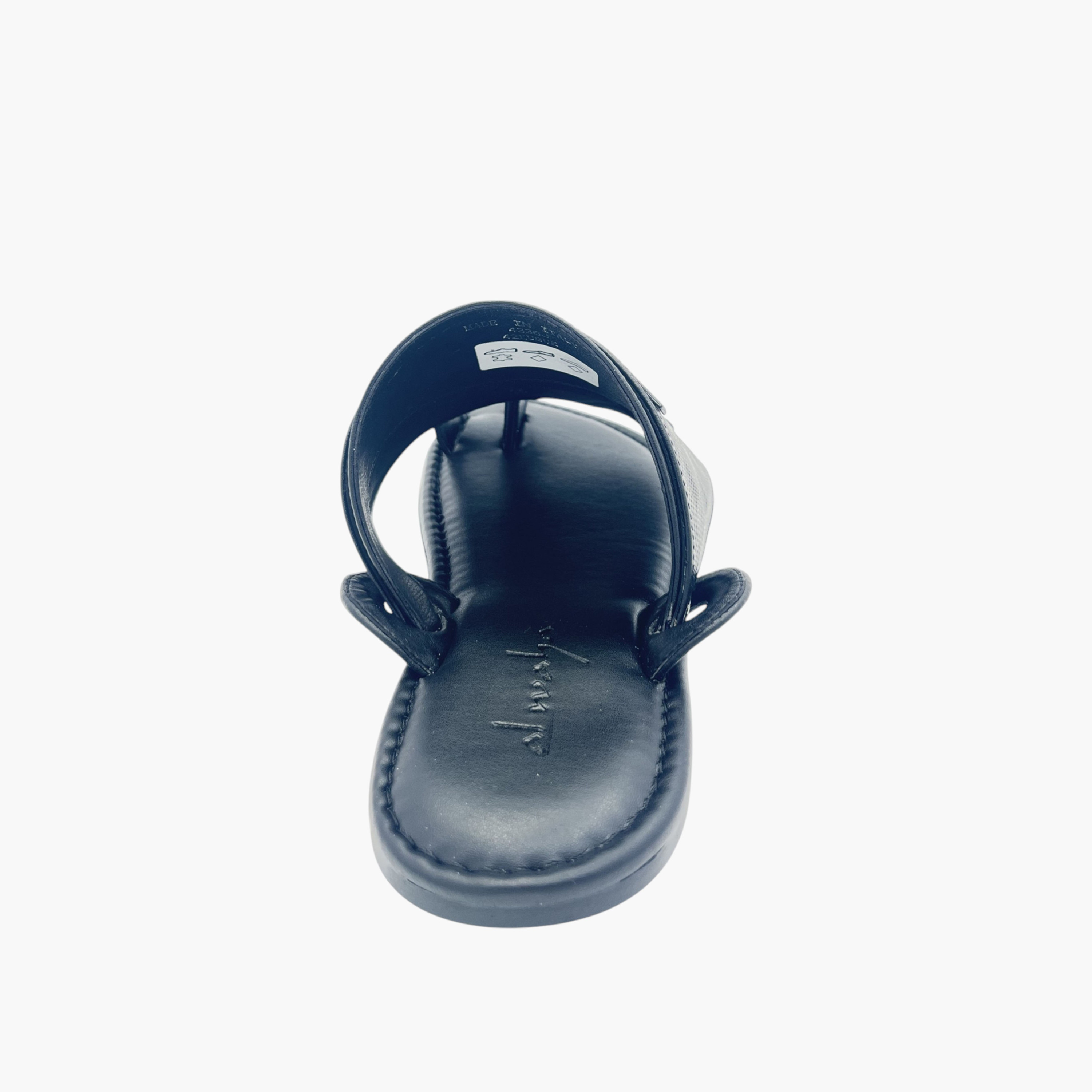 Al Waha Textured Slip-On Arabic Sandals with Toe Loop Detail-men-shoes-sandals-image-3