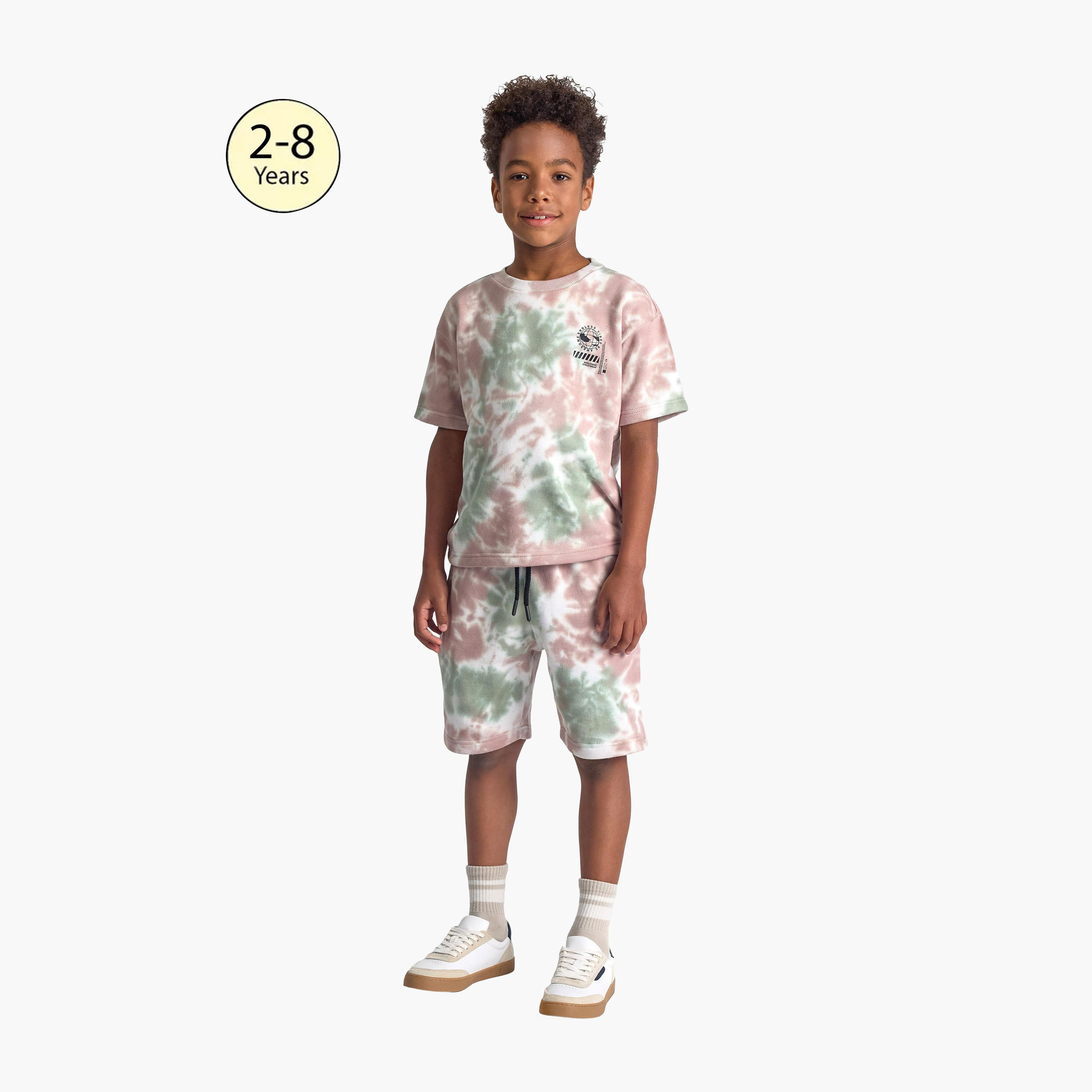 طقم تي شيرت وشورت بأكمام قصيرة من مينوتي-boys-clothing-setsandcoords-image-1