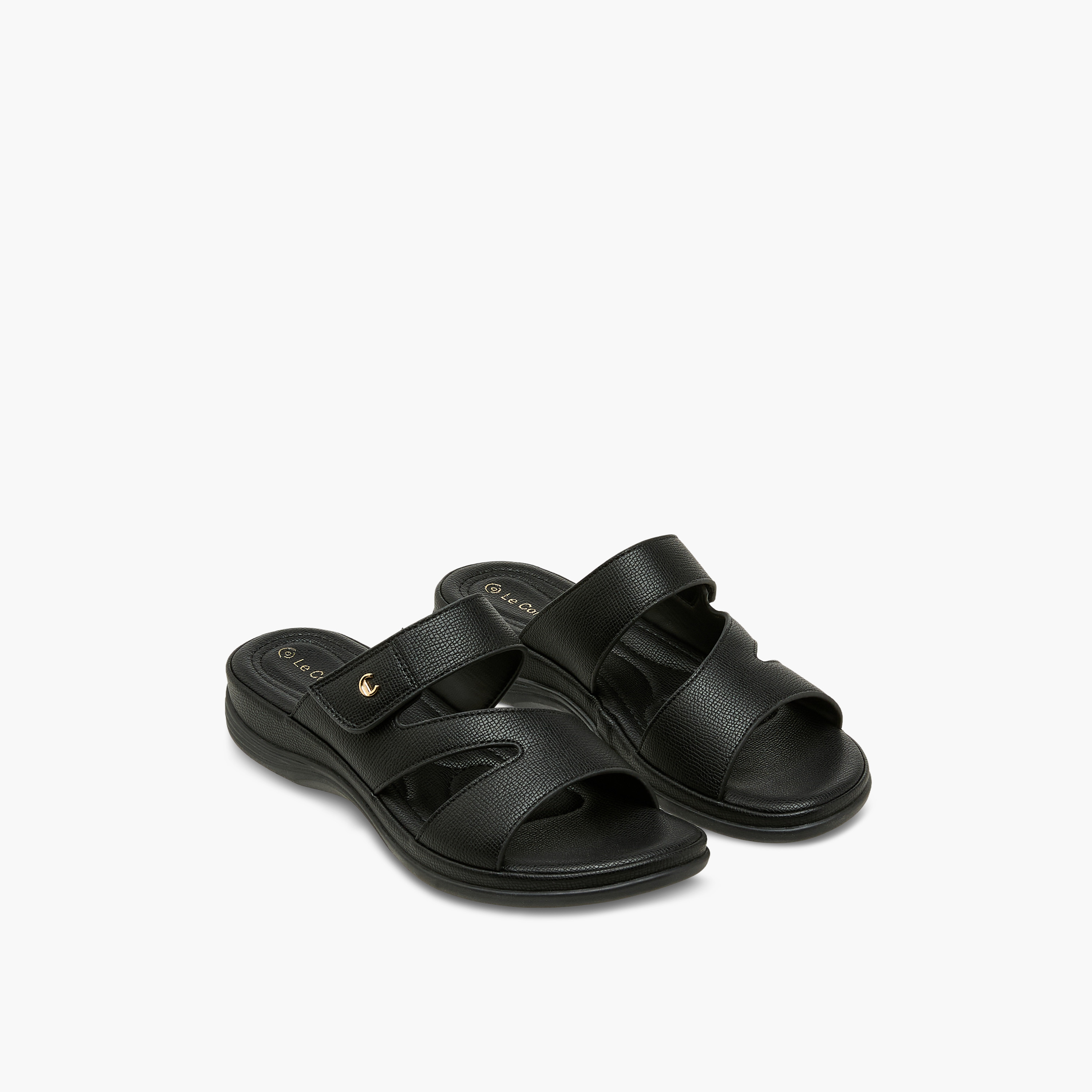 Le Confort Women Slip-On Slide Sandals-women-shoes-flats-sandals-image-1