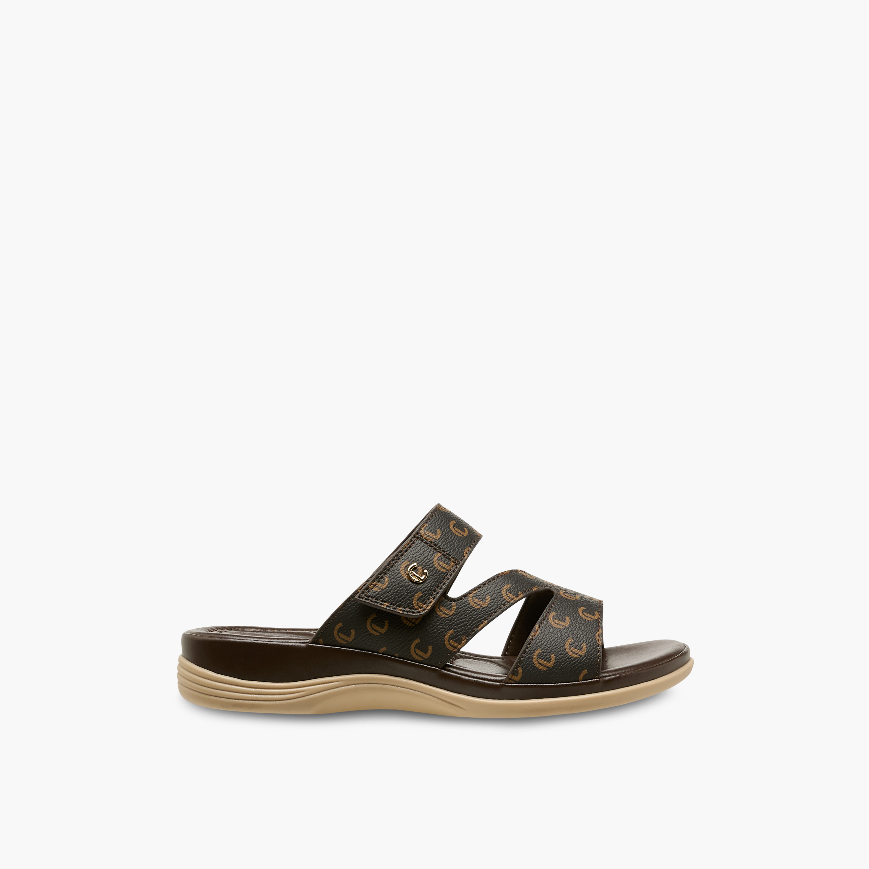 صندل بطبعات مونوجرام للنساء من لو كونفورت-women-shoes-flats-sandals-image-3