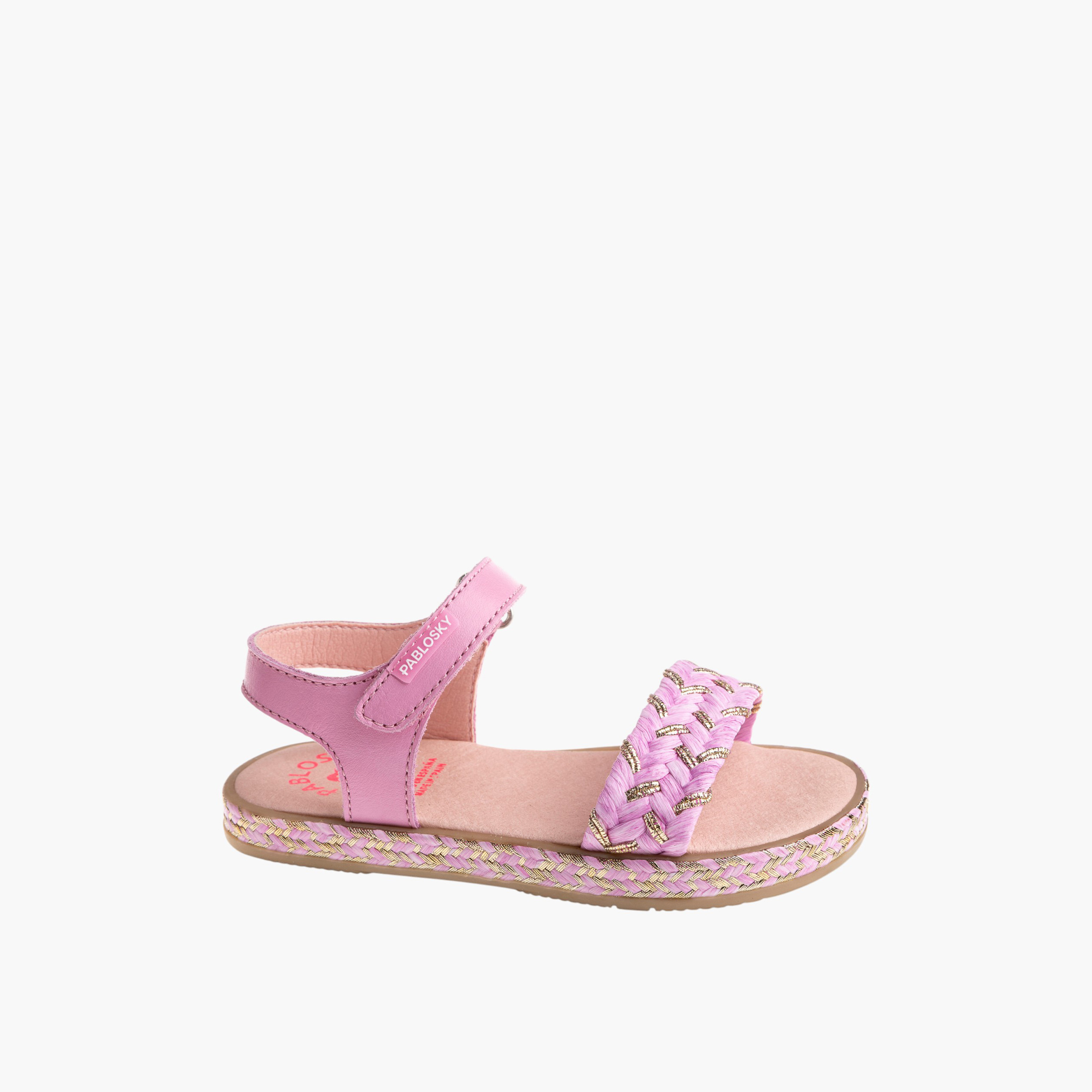 صندل بحزام وشريط إغلاق لاصق للبنات من بابلوسكي-girls-shoes-sandals-image-1