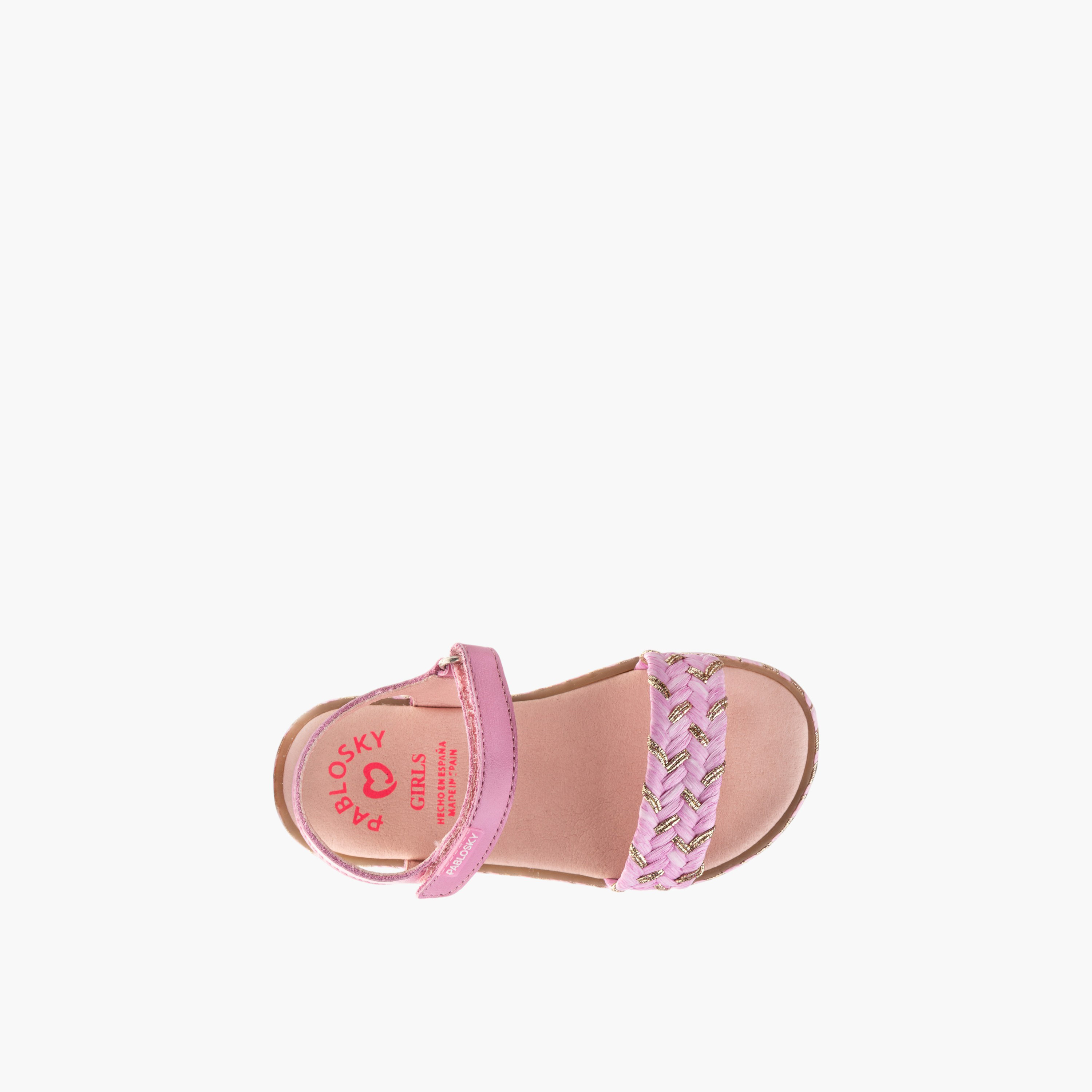 صندل بحزام وشريط إغلاق لاصق للبنات من بابلوسكي-girls-shoes-sandals-image-4