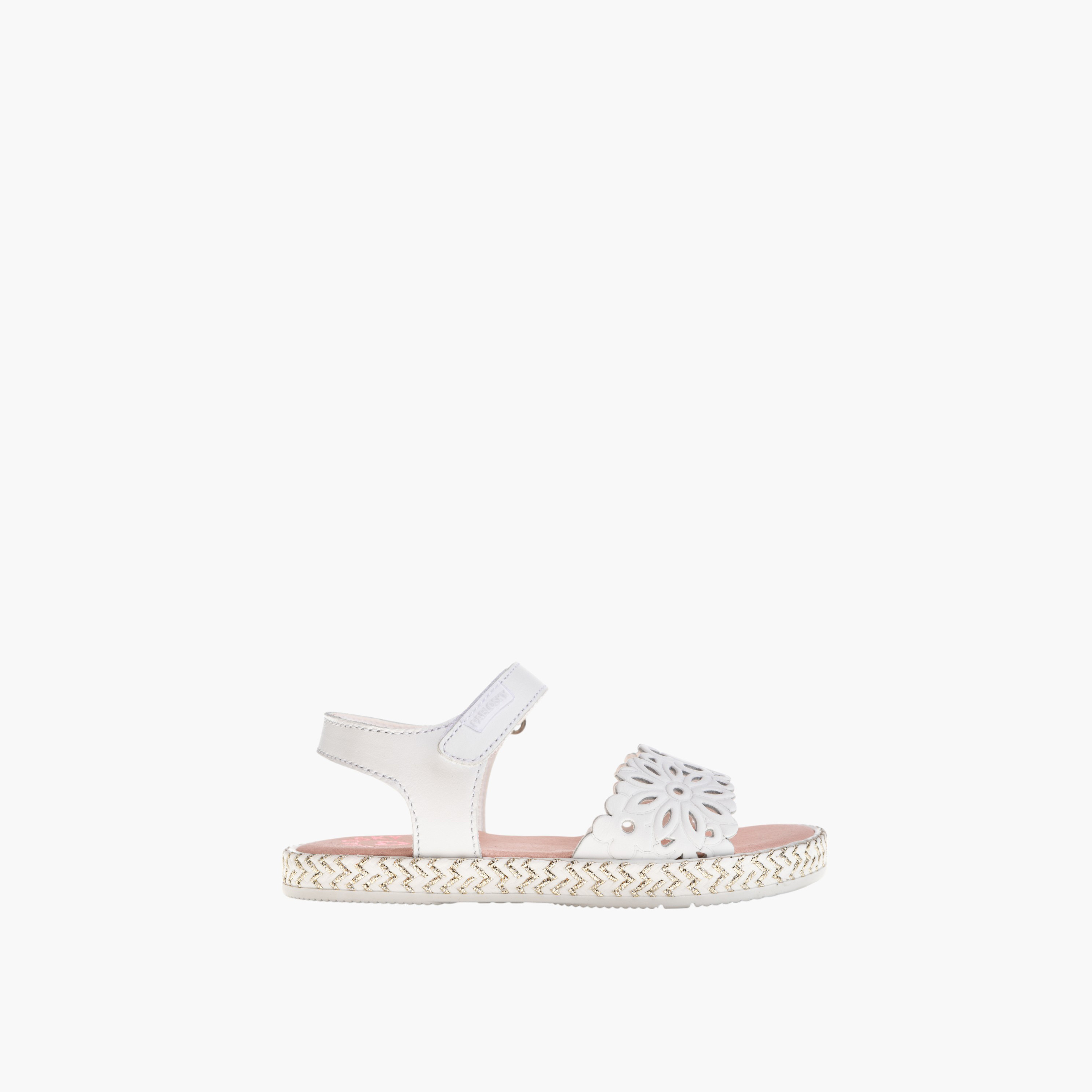 Pablosky Girls' Strap Sandals with Hook and Loop Closure-girls-shoes-sandals-image-2