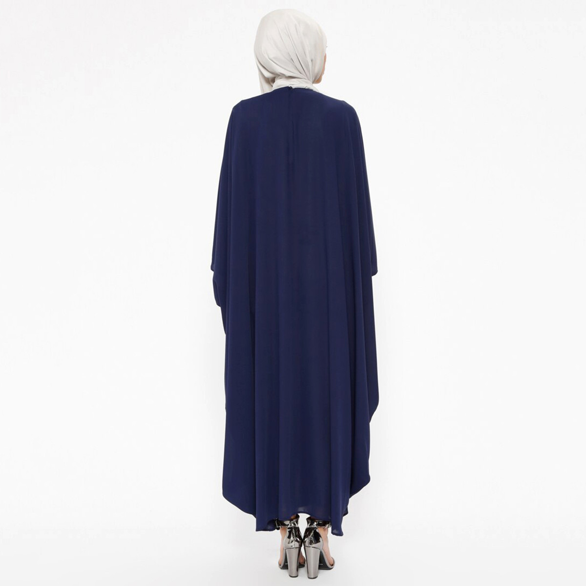 Women Embellished Flared Sleeve Abaya Filizzade By Modanisa-women-arabicclothing-abayas-image-2