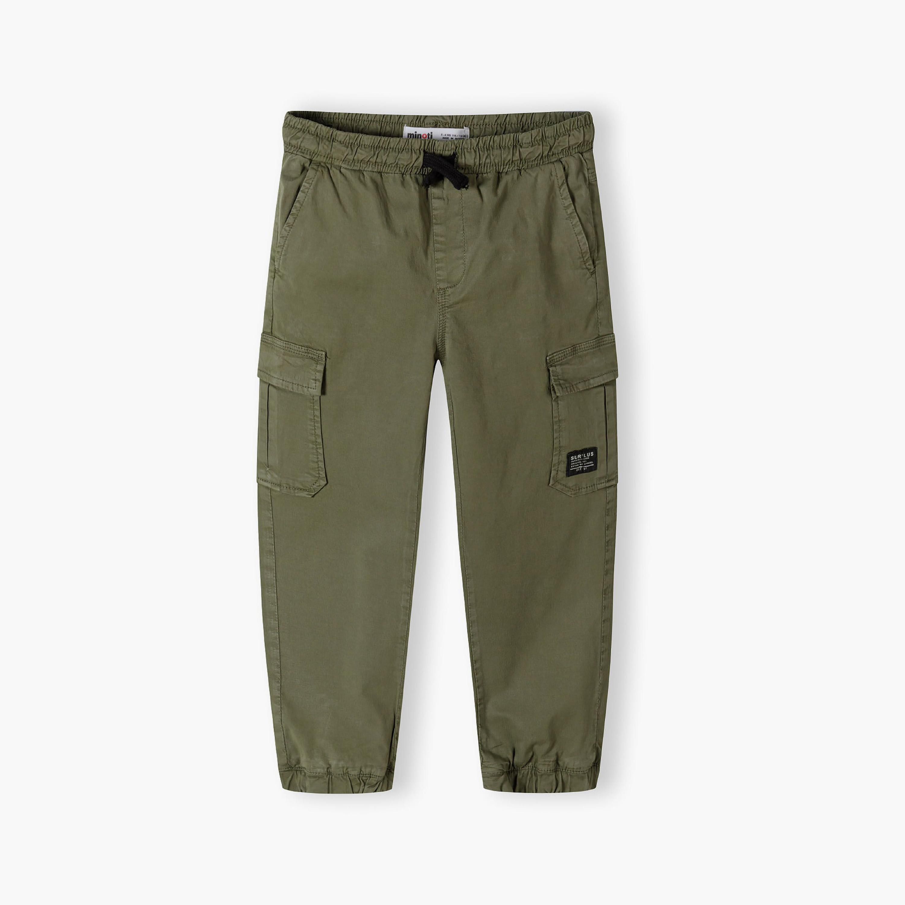 Minoti Printed Elasticated Drawstring Waist Cotton Blend Cargo Pants-boys-clothing-bottoms-trousers-image-2