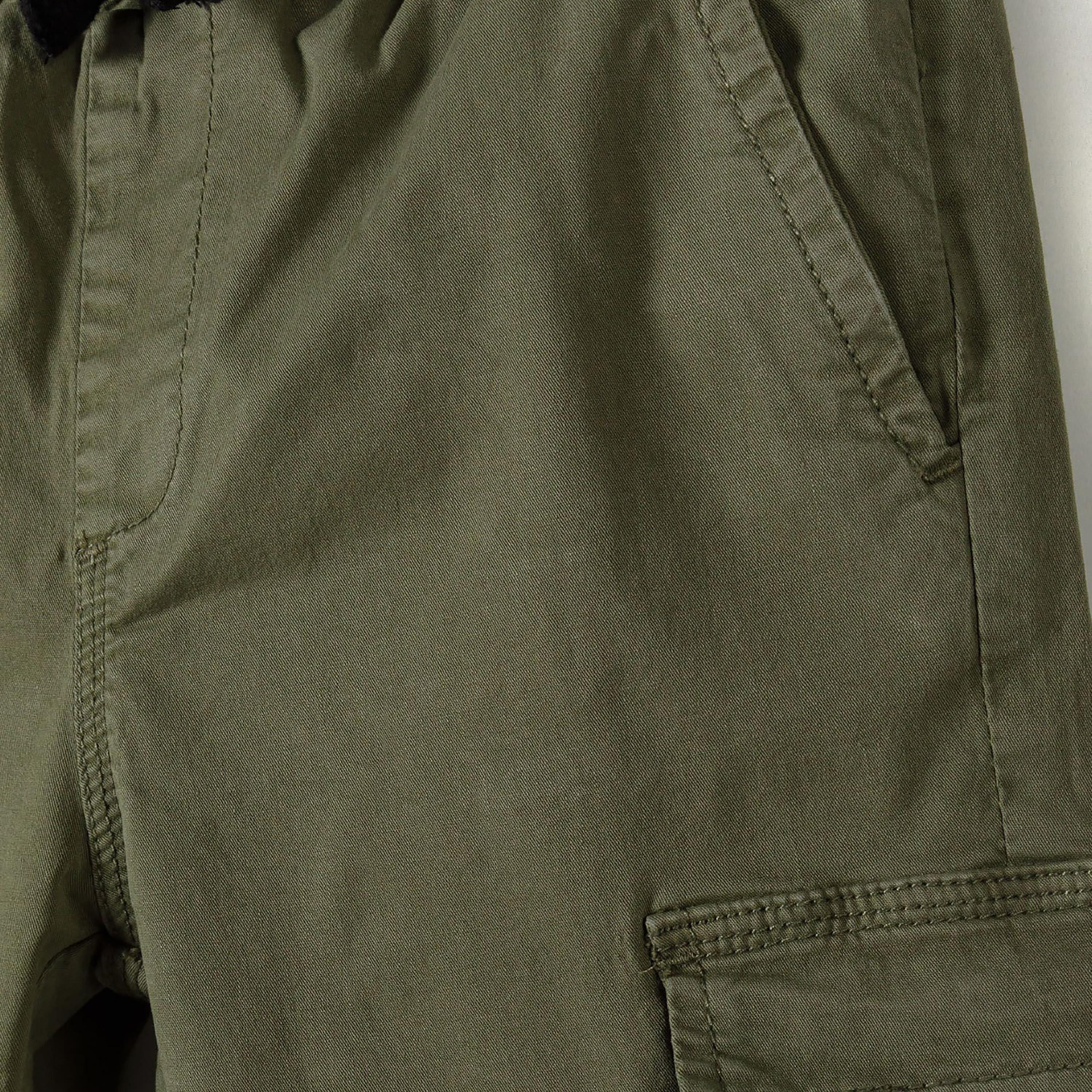 Minoti Printed Elasticated Drawstring Waist Cotton Blend Cargo Pants-boys-clothing-bottoms-trousers-image-4