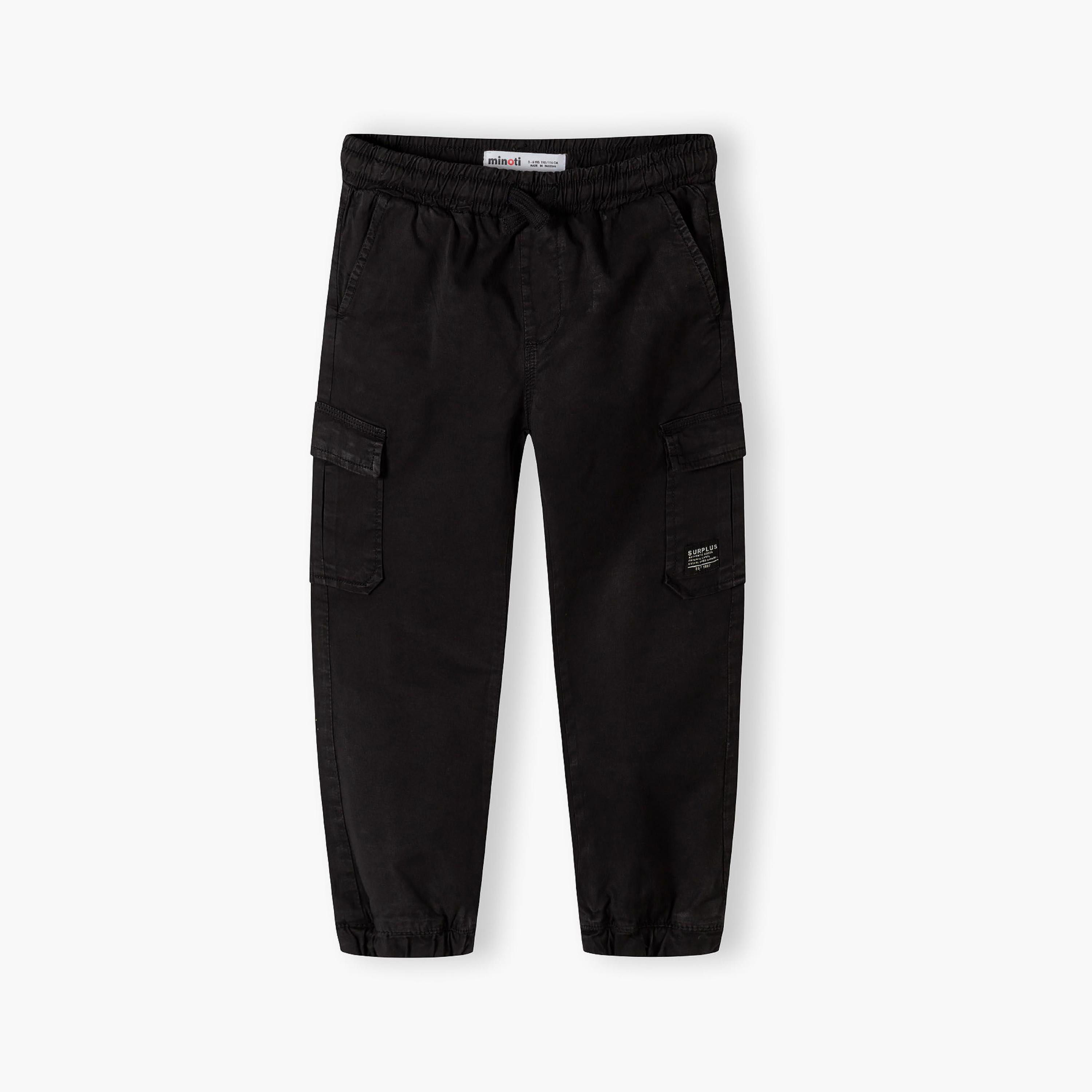 Minoti Printed Elasticated Drawstring Waist Cotton Blend Cargo Pants-boys-clothing-bottoms-trousers-image-2