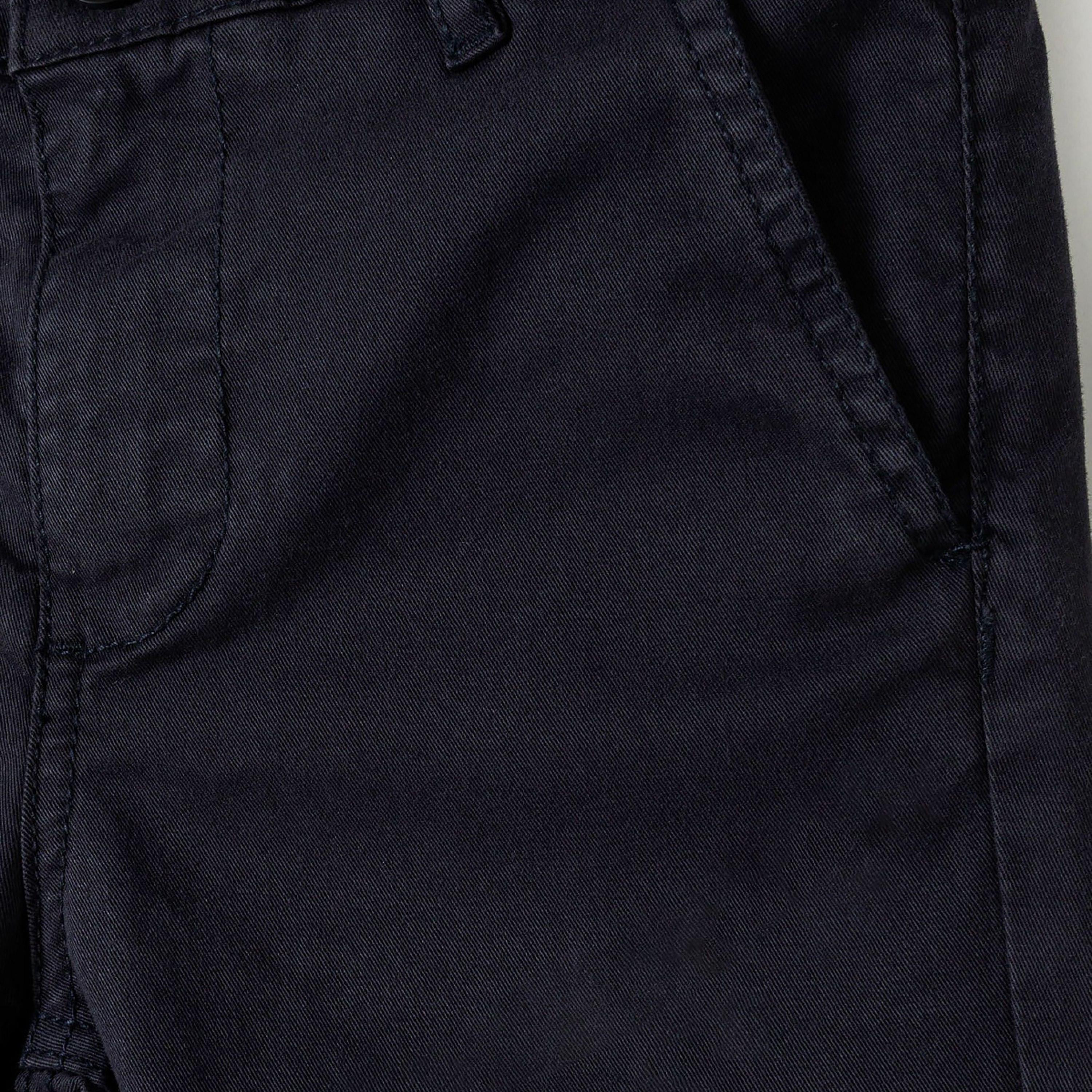 Minoti Solid Button Waist Cotton Blend Chinos Pants-boys-clothing-schoolwear-bottoms-pants-image-4