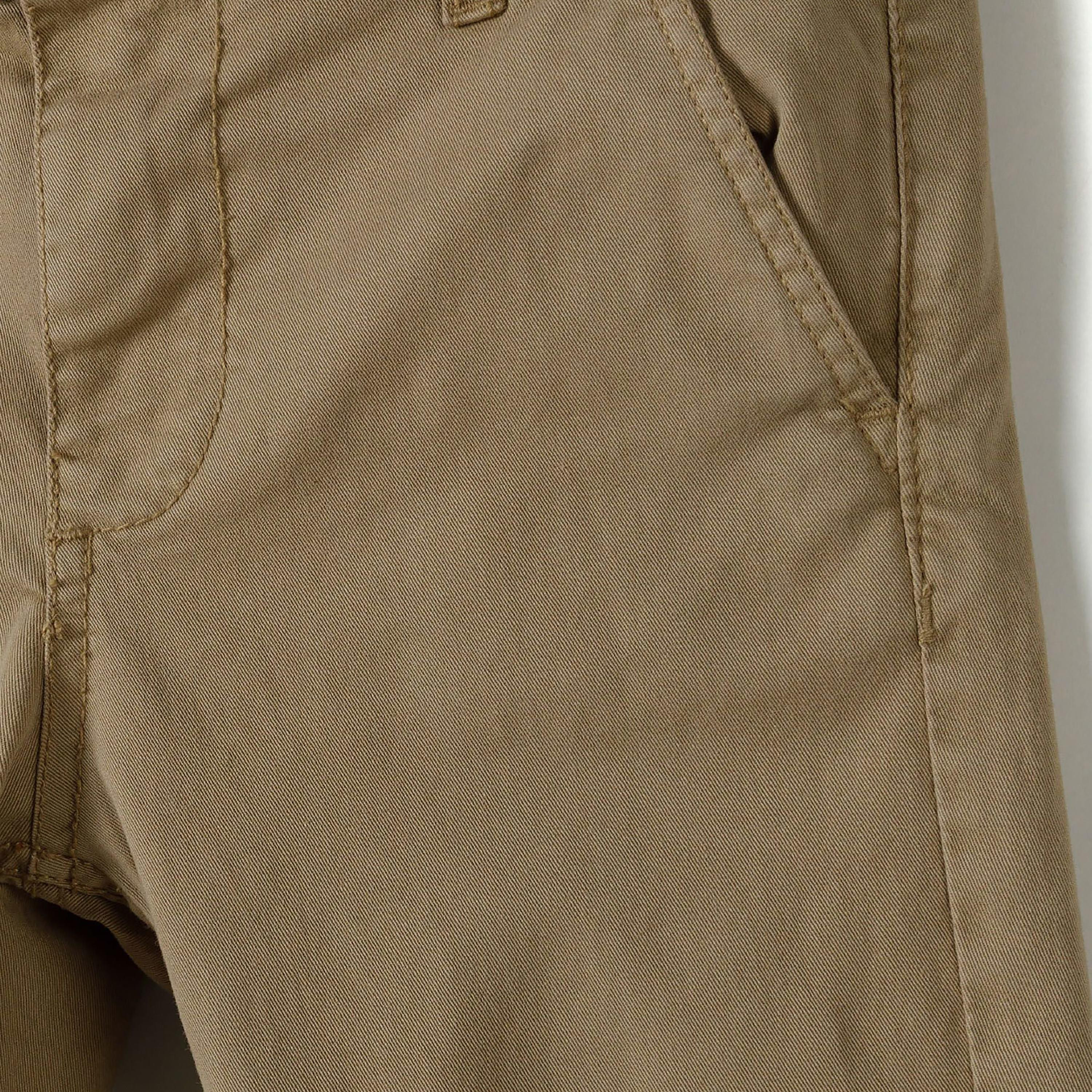 بنطلون تشينو من مزيج القطن السادة بزر عند الخصر من مينوتي-boys-clothing-schoolwear-bottoms-pants-image-4