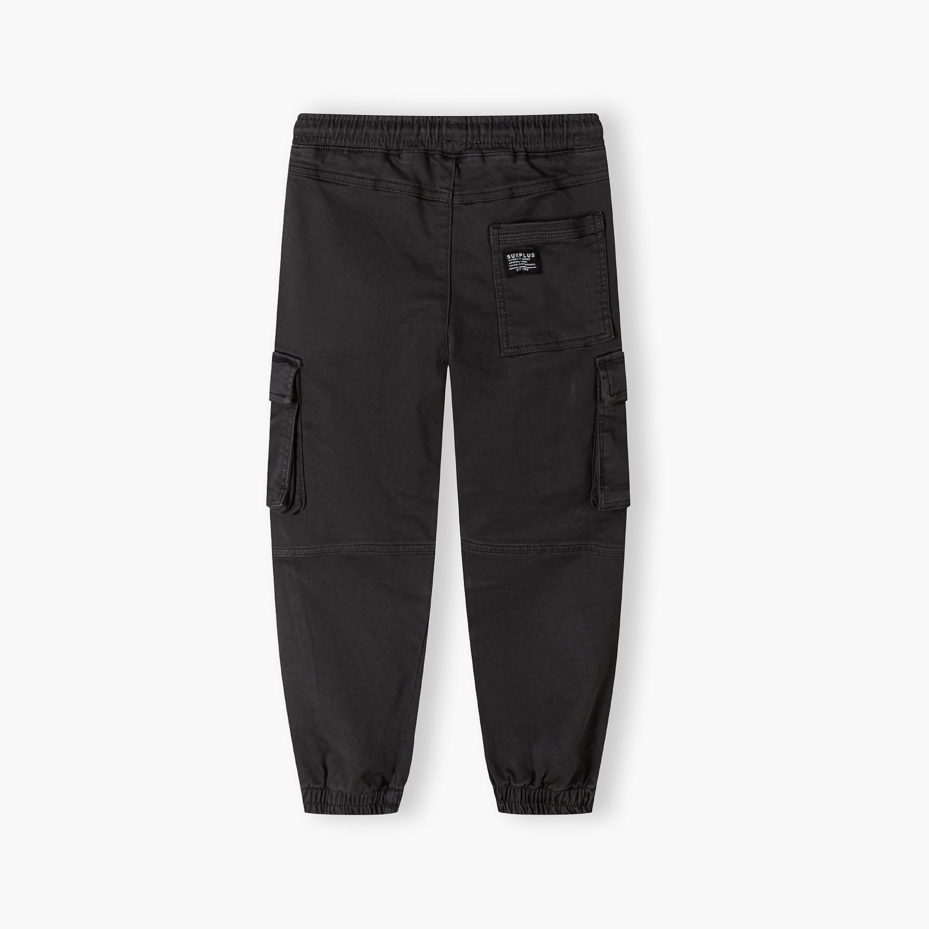 Minoti Printed Elasticated Drawstring Waist Cotton Blend Cargo Pants-boys-clothing-bottoms-trousers-image-2