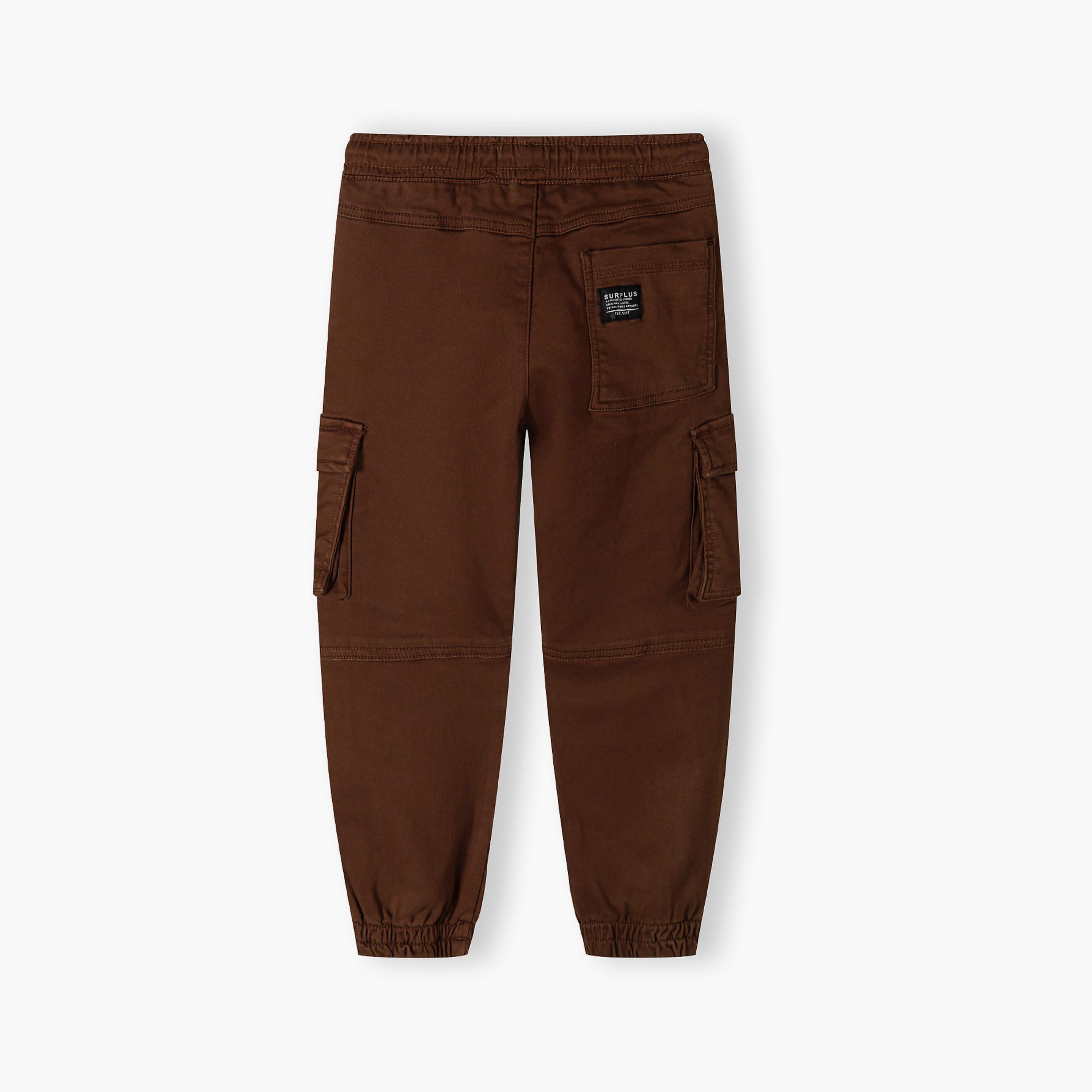 Minoti Printed Elasticated Drawstring Waist Cotton Blend Cargo Pants-boys-clothing-bottoms-trousers-image-3