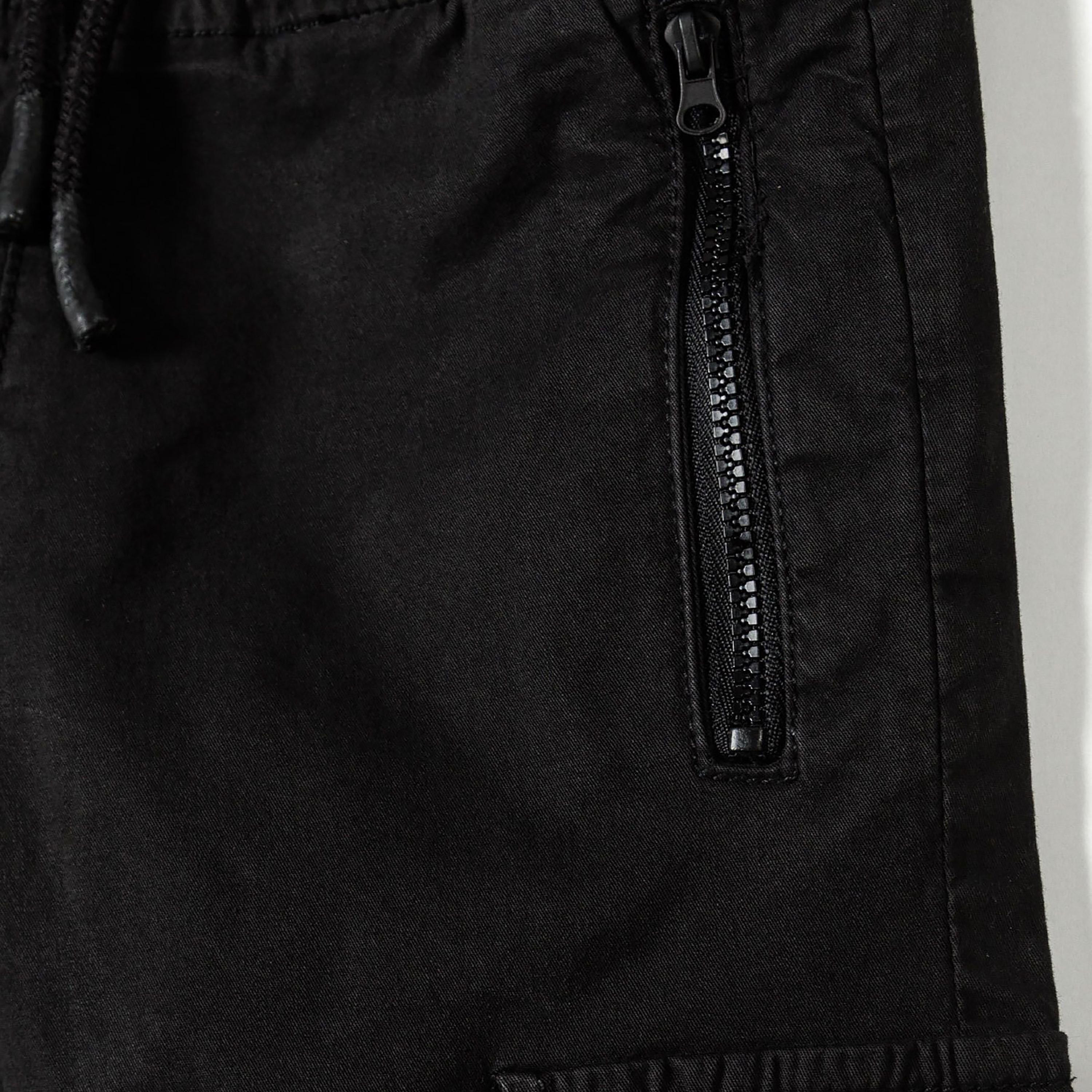 Minoti Printed Elasticated Drawstring Waist Cotton Blend Cargo Pants-boys-clothing-bottoms-trousers-image-4