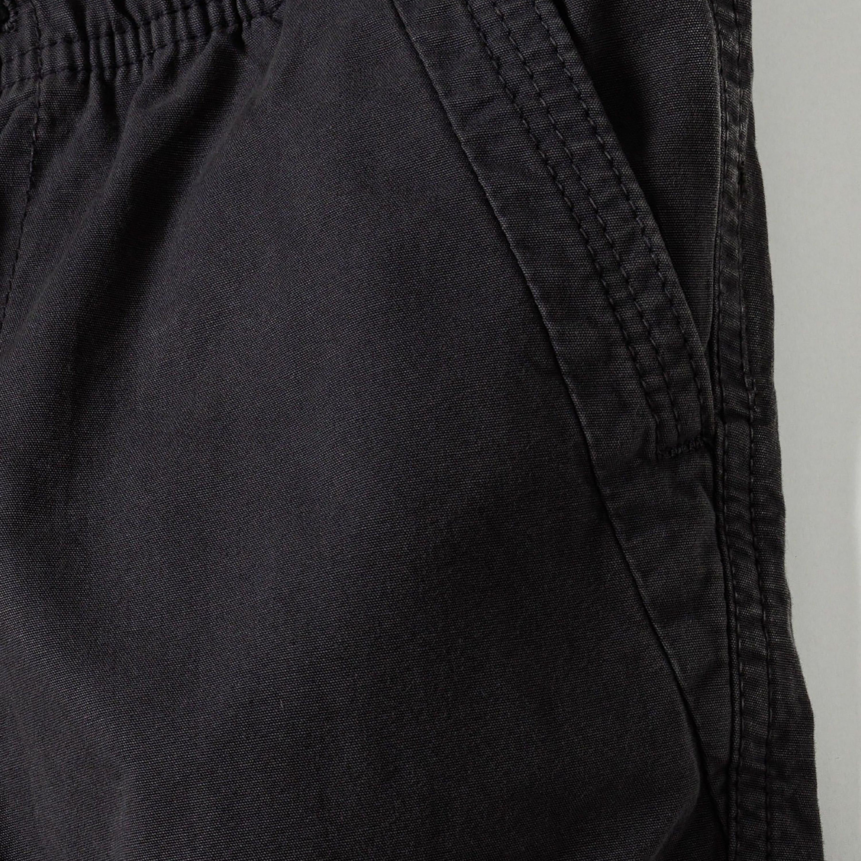 Minoti Solid Elasticated Drawstring Waist Cotton Joggers-girls-clothing-bottoms-joggersandtrackpants-image-3