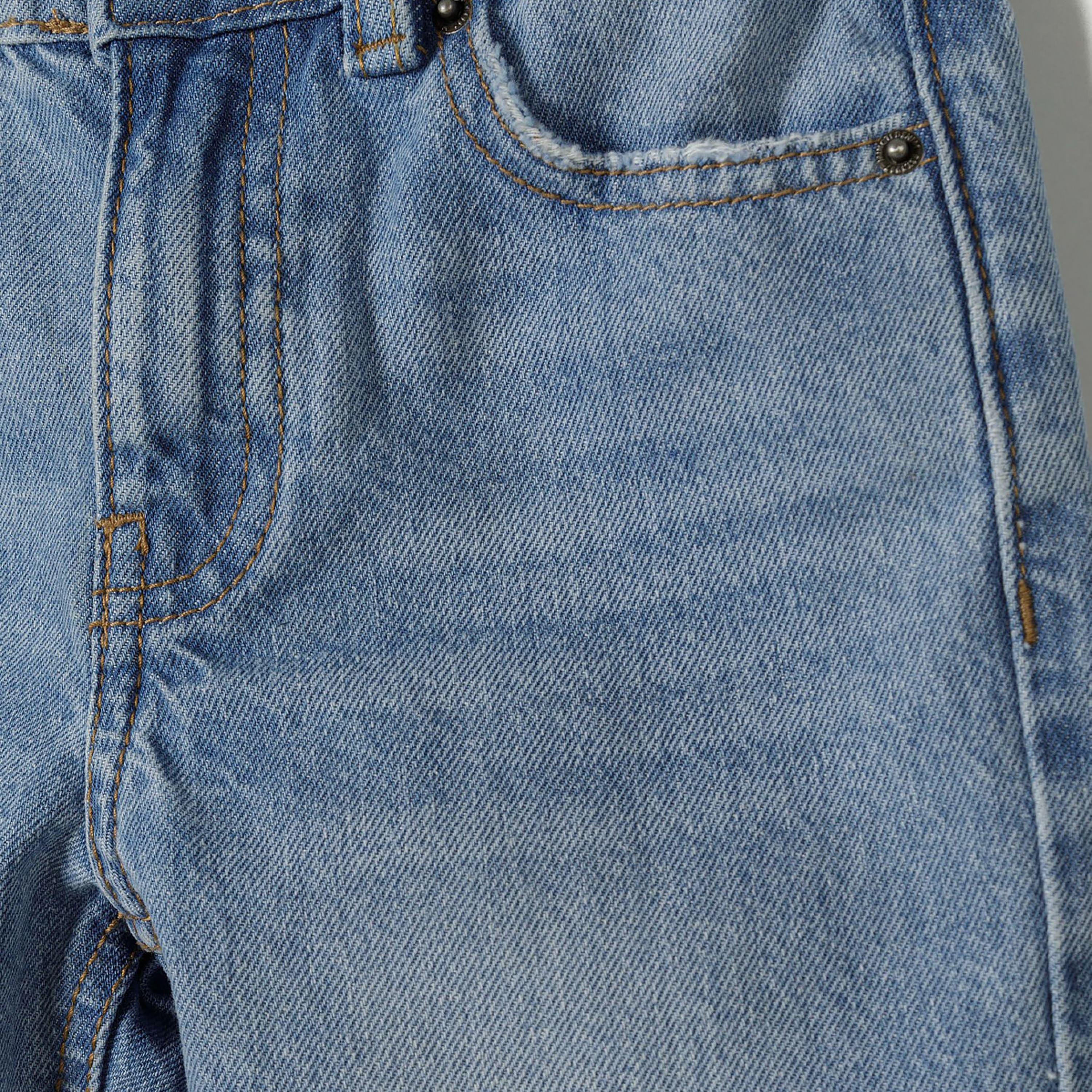 بنطلون جينز من القطن المنقوش بزر عند الخصر من مينوتي-boys-clothing-bottoms-jeans-image-4