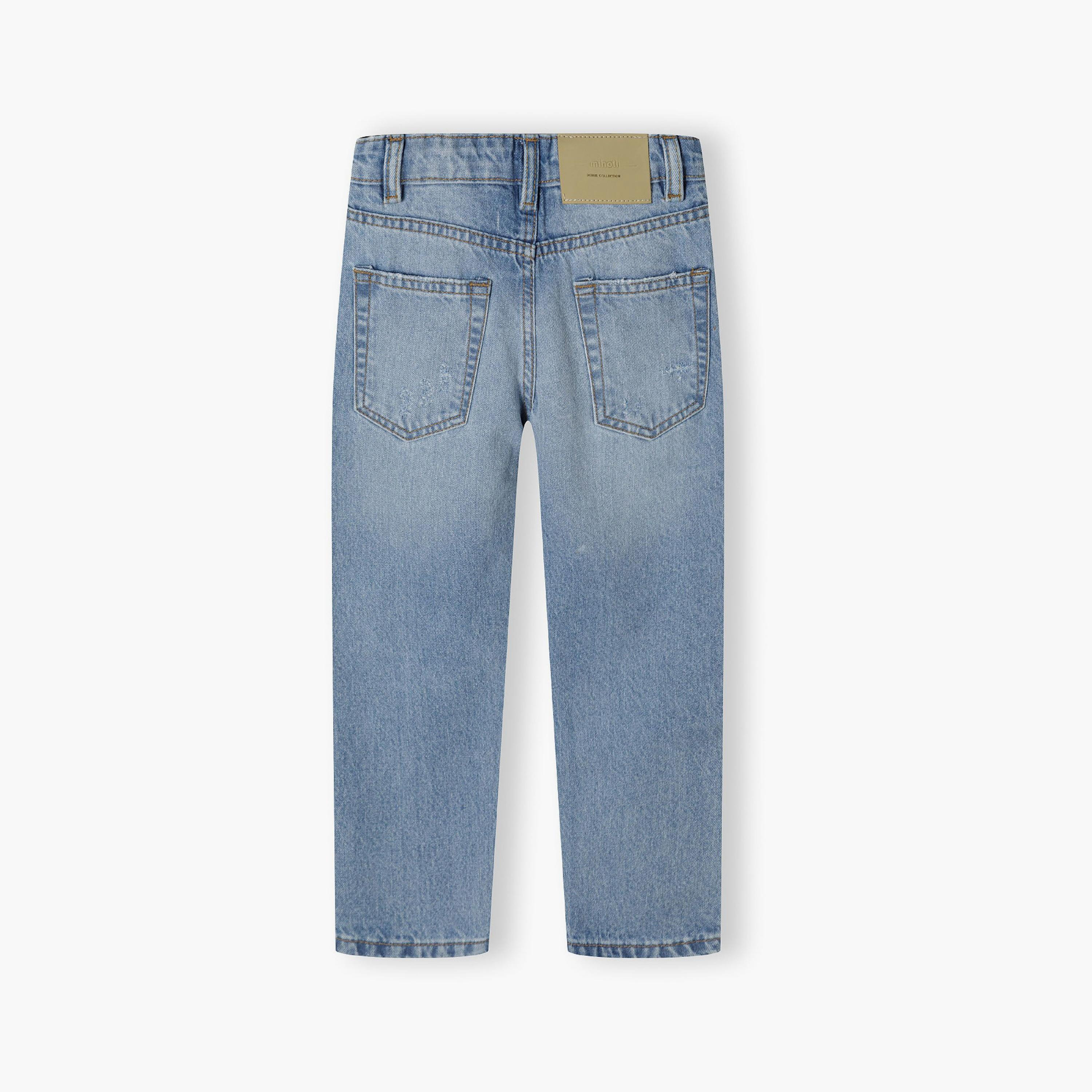بنطلون جينز من القطن المنقوش بزر عند الخصر من مينوتي-boys-clothing-bottoms-jeans-image-3