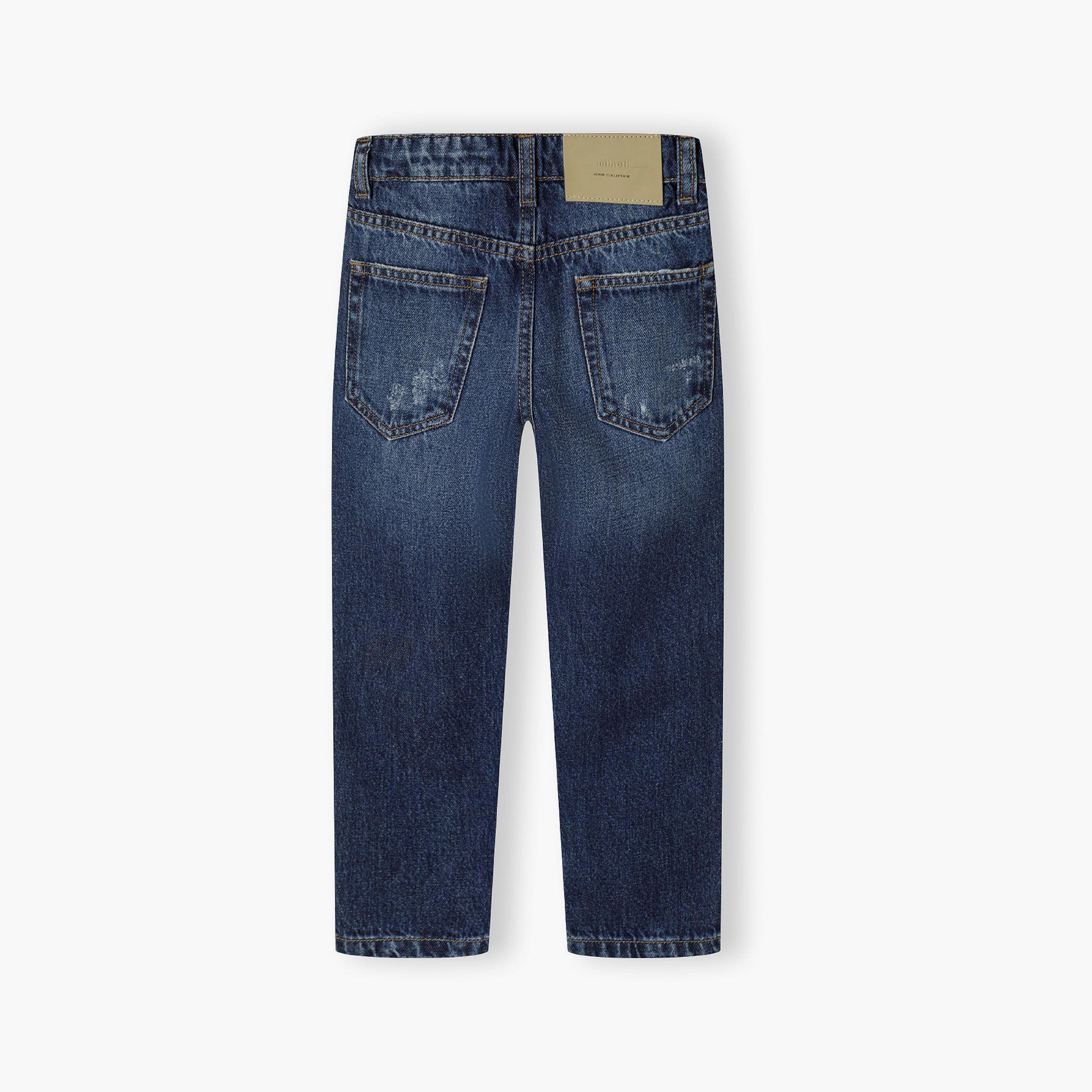 بنطلون جينز من القطن المنقوش بزر عند الخصر من مينوتي-boys-clothing-bottoms-jeans-image-2