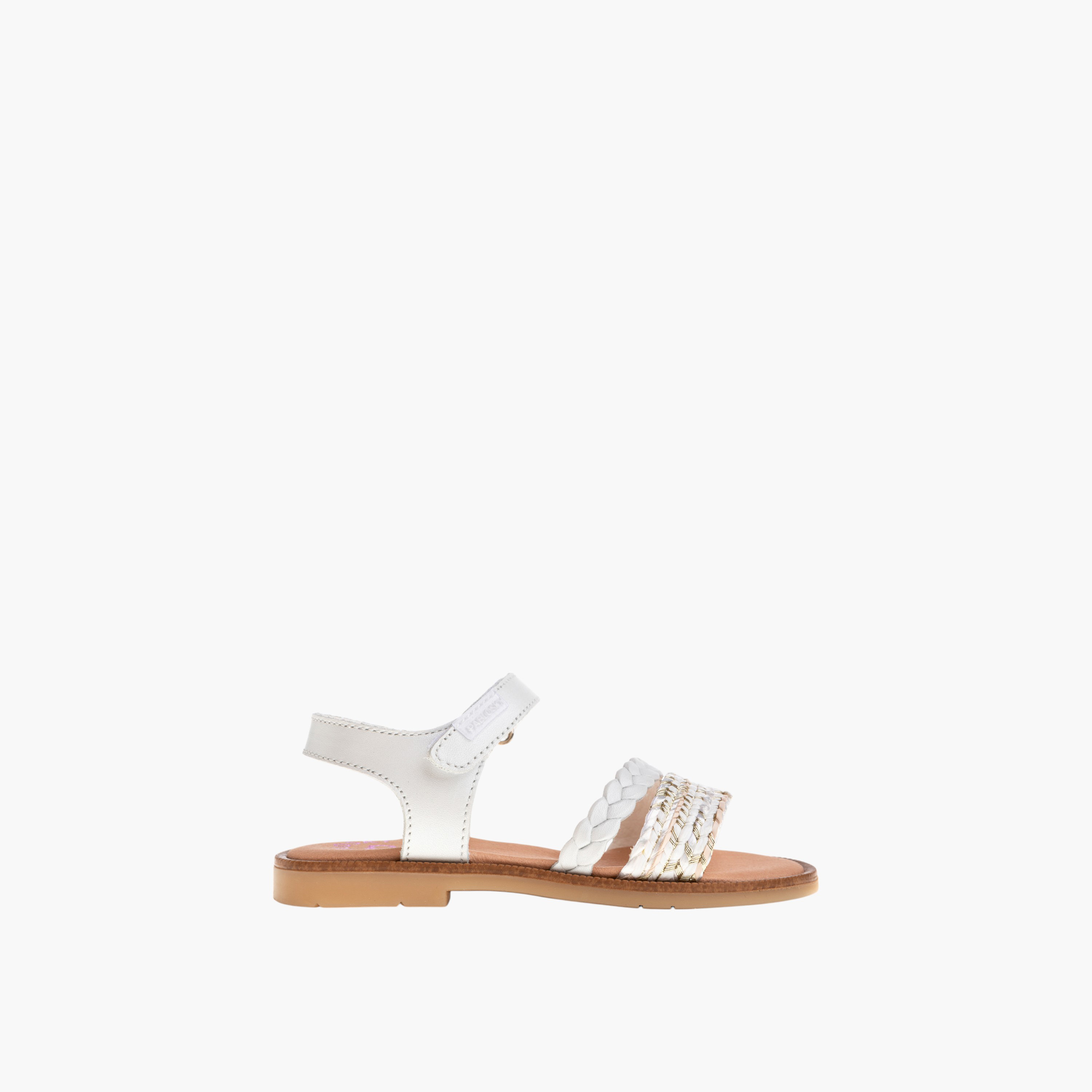 Pablosky Girls' Strap Sandals with Hook and Loop Closure-girls-shoes-sandals-image-2