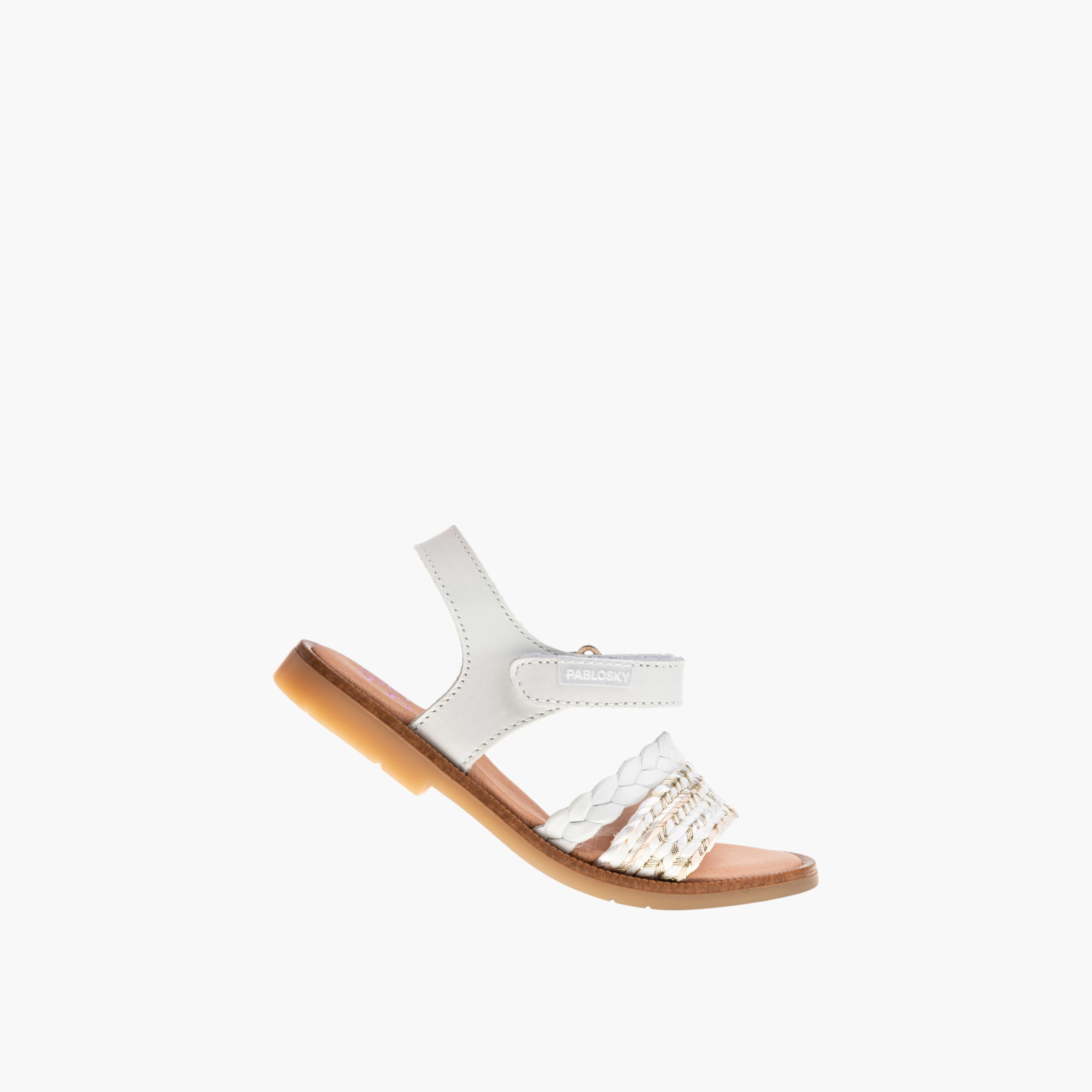 Pablosky Girls' Strap Sandals with Hook and Loop Closure-girls-shoes-sandals-image-5