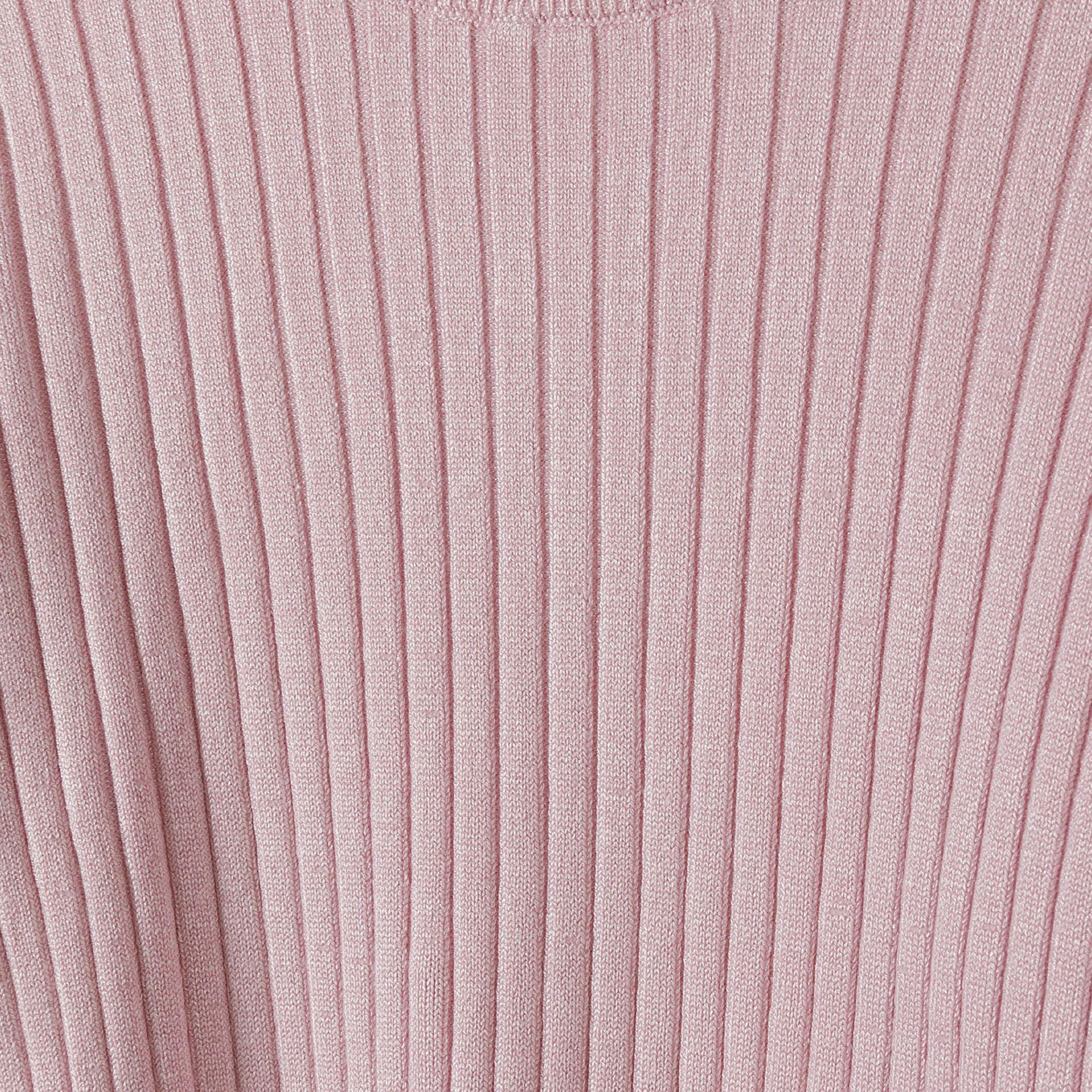 Minoti Long Sleeves Solid Viscose Blend Jumper with Frill Cuffs-girls-clothing-jumpersandcardigans-image-4