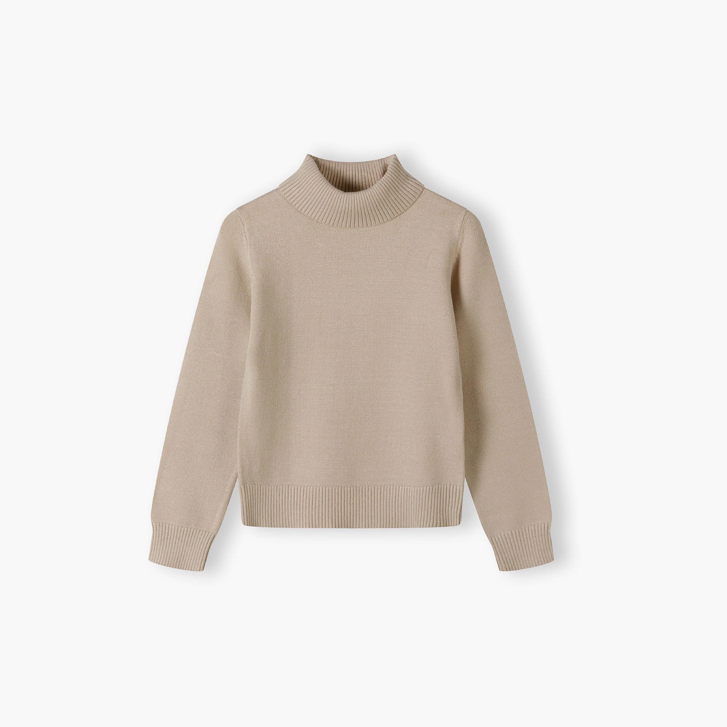 Minoti Long Sleeves Solid Viscose Blend Turtleneck Jumper-girls-clothing-jumpersandcardigans-image-2