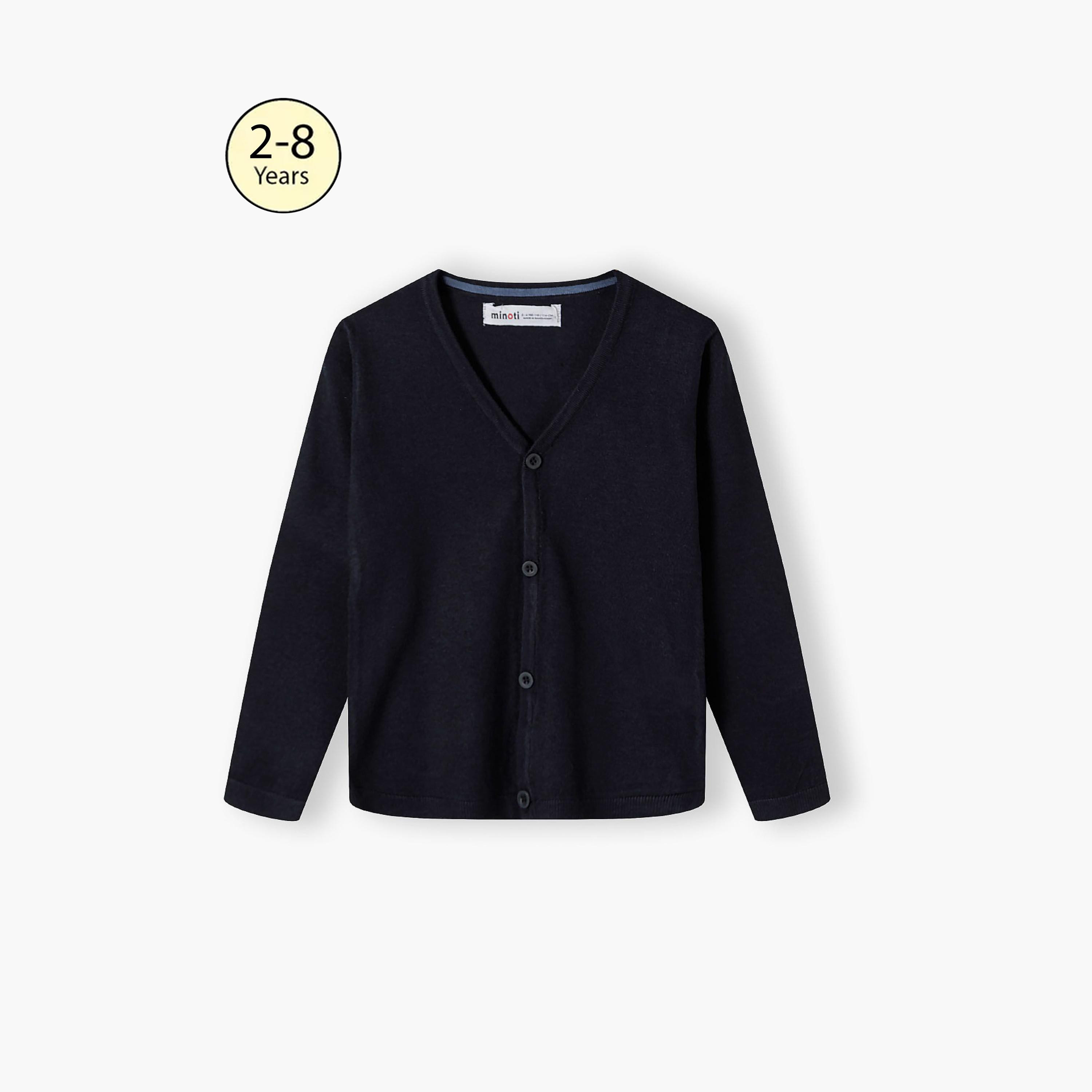 Minoti Long Sleeves Printed Viscose Blend V-Neck Cardigan-boys-clothing-jumpersandcardigans-image-1