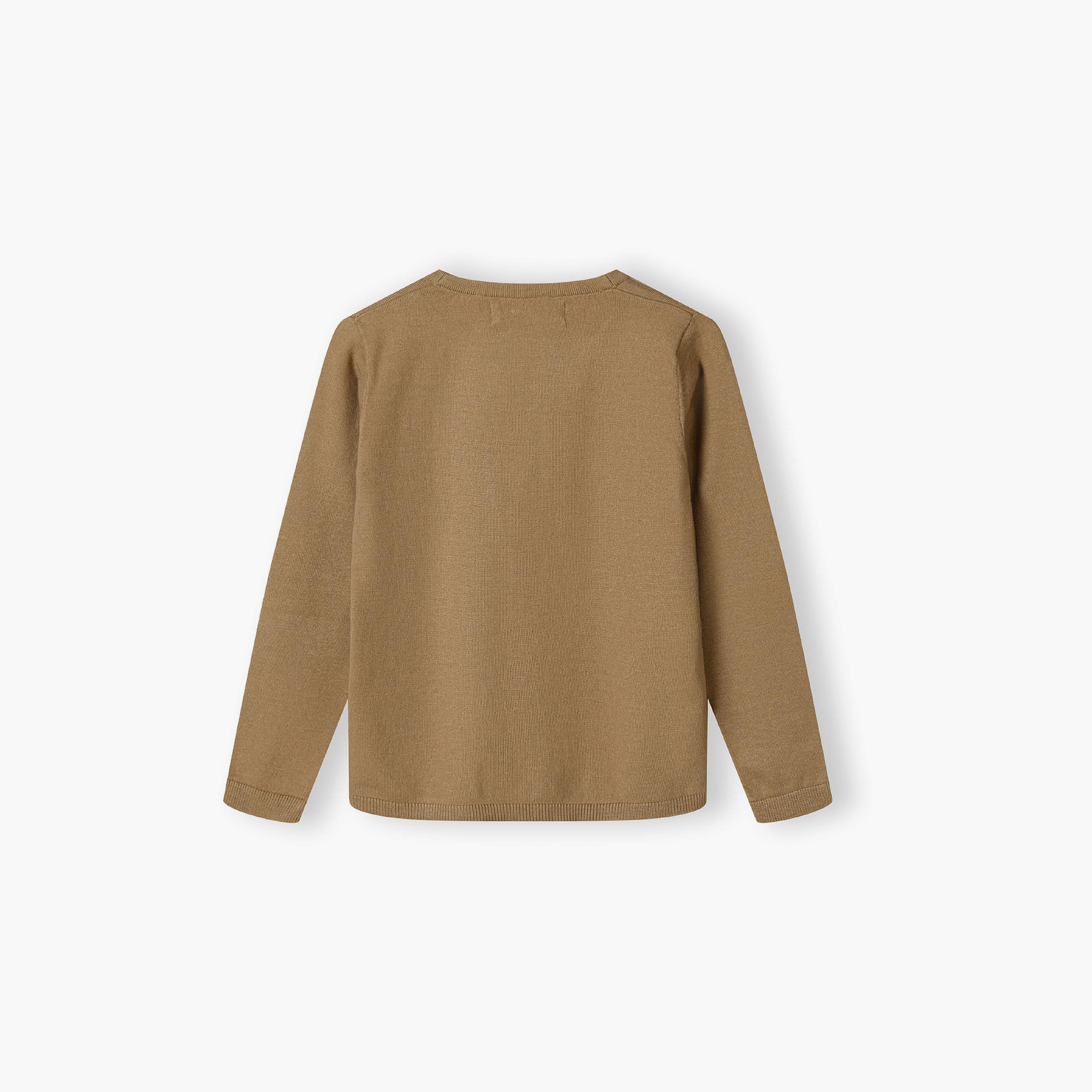 كارديجان بأكمام طويلة من الفيسكوز المنقوش بقبة V من مينوتي-boys-clothing-jumpersandcardigans-image-2