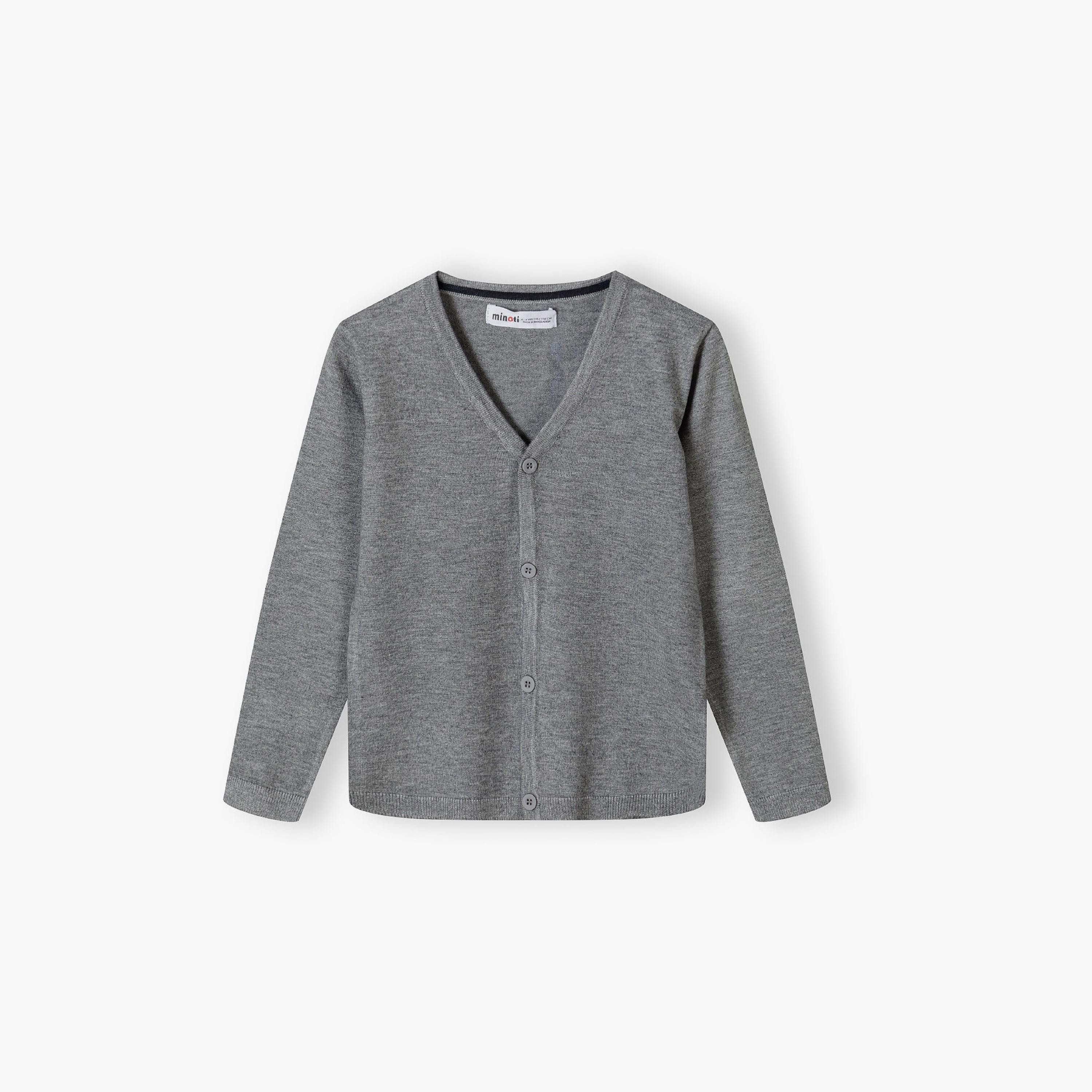 كارديجان بأكمام طويلة من الفيسكوز المنقوش بقبة V من مينوتي-boys-clothing-jumpersandcardigans-image-2