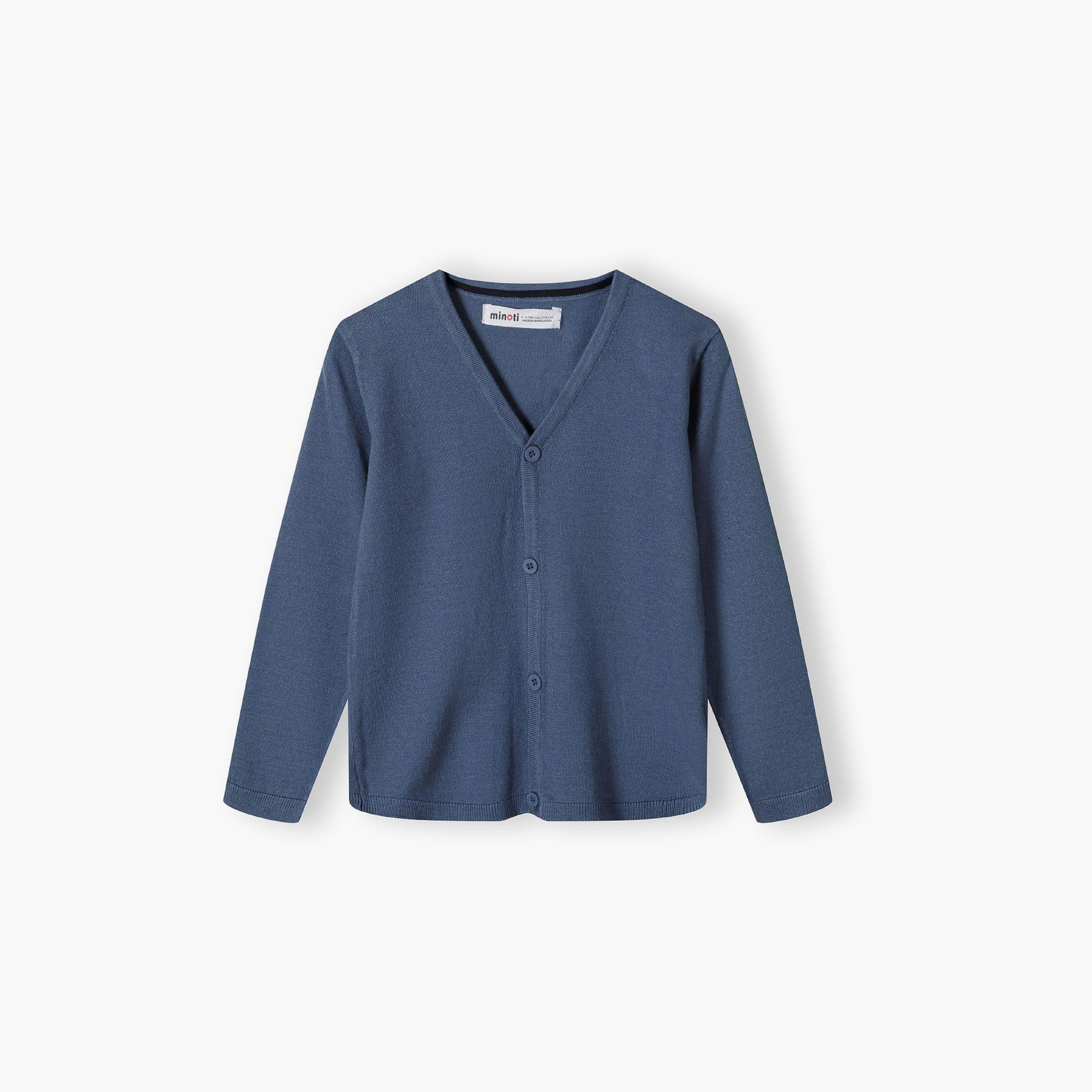 Minoti Long Sleeves Printed Viscose Blend V-Neck Cardigan-boys-clothing-jumpersandcardigans-image-2