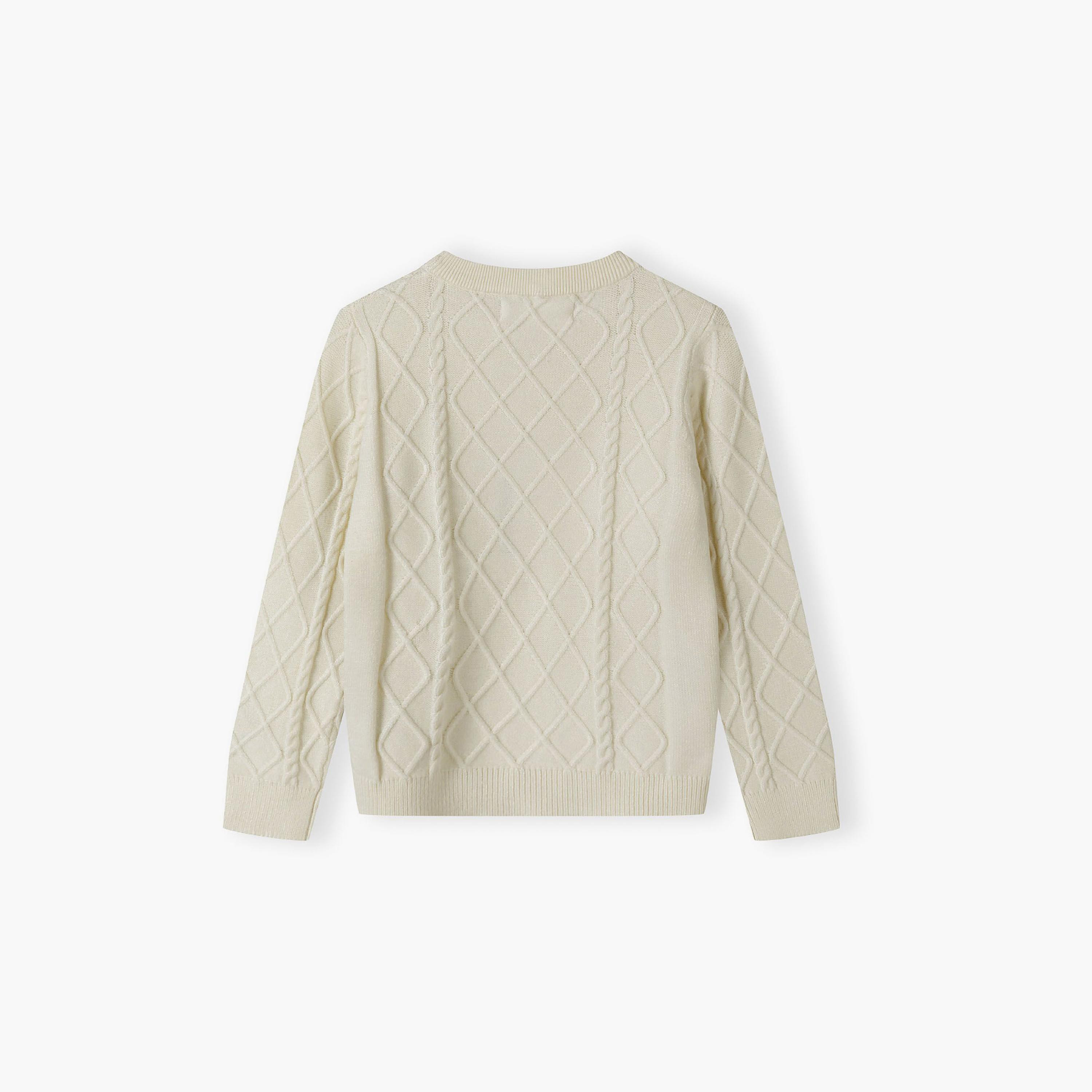 سترة بأكمام طويلة من الفيسكوز السادة بقبة دائرية من مينوتي-boys-clothing-jumpersandcardigans-image-3