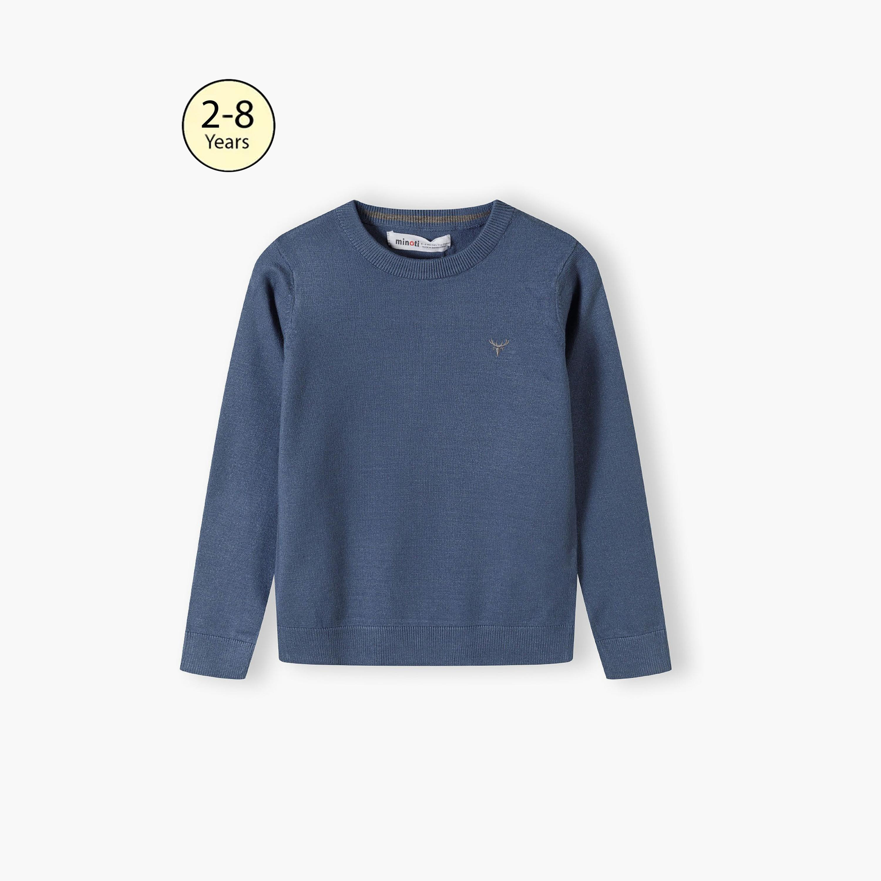 Minoti Long Sleeves Printed Viscose Blend Jumper-boys-clothing-jumpersandcardigans-image-1