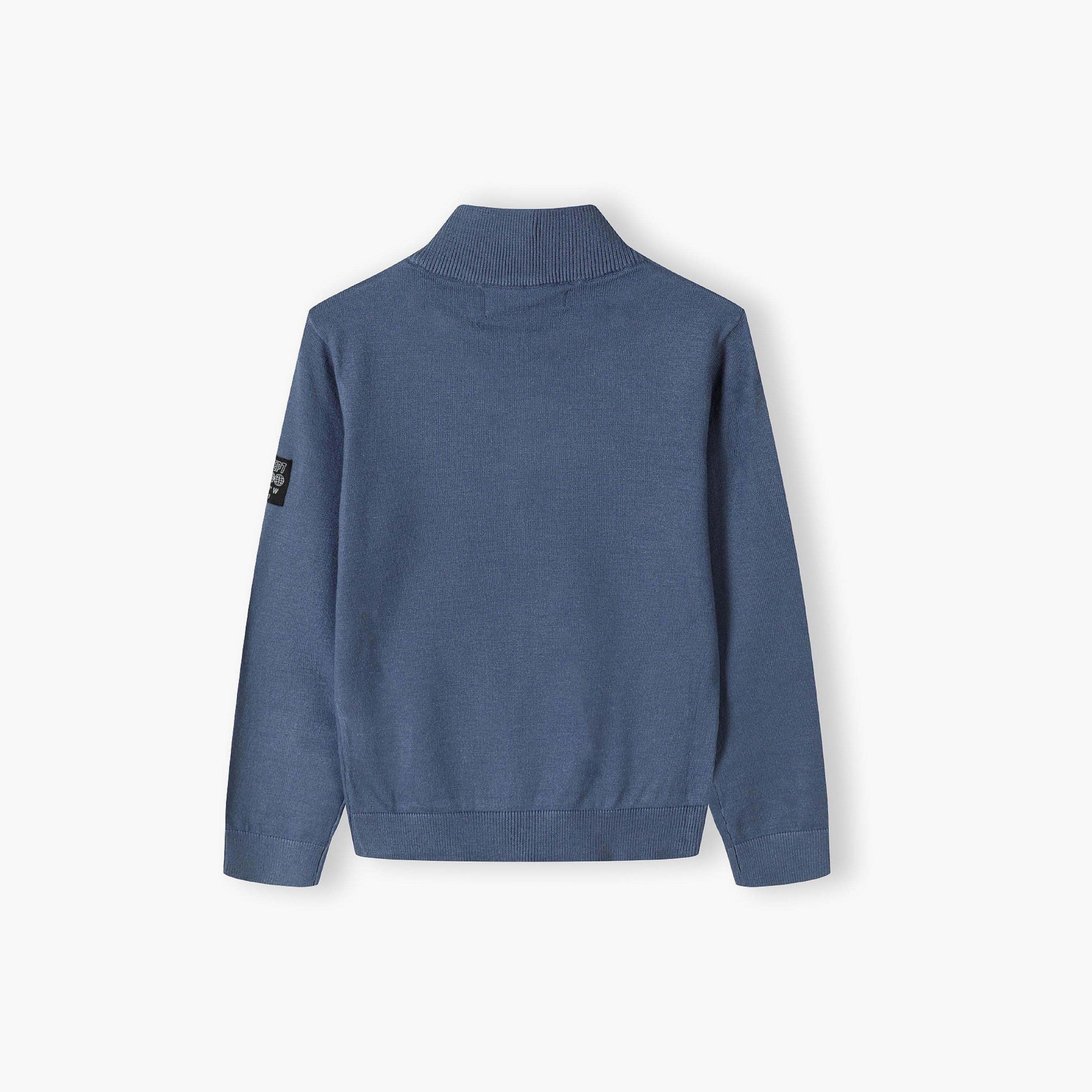سترة بأكمام طويلة من الفيسكوز المنقوش بحواف مضلعة من مينوتي-boys-clothing-jumpersandcardigans-image-3