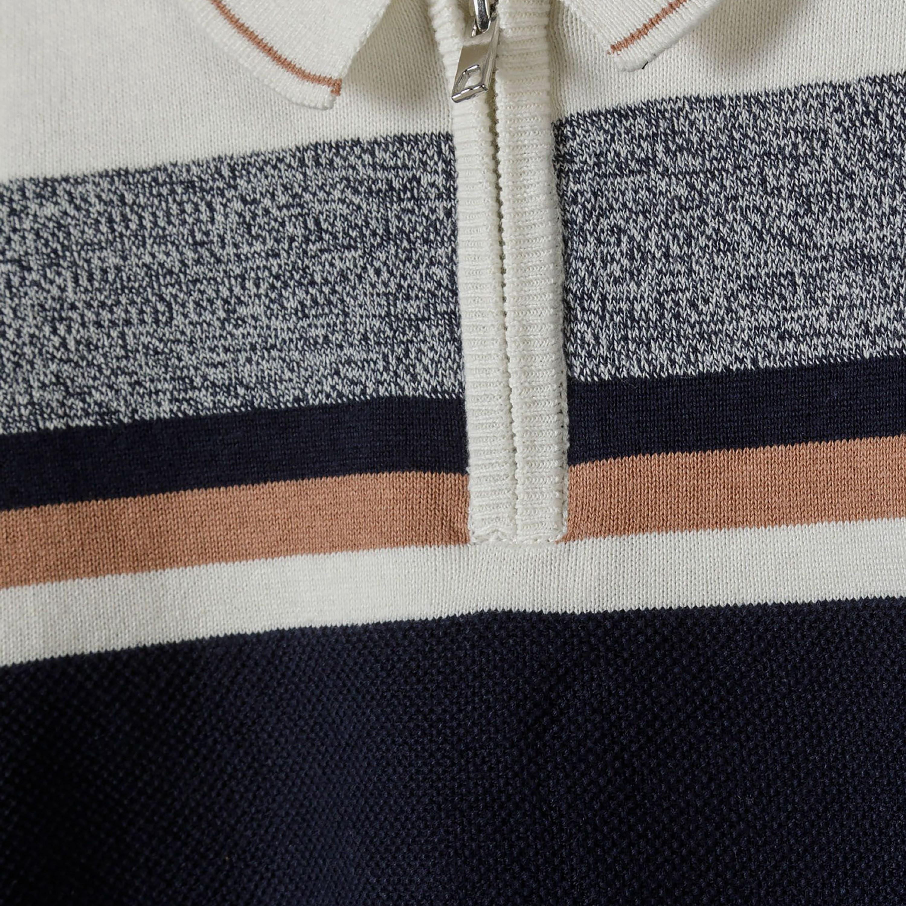 سترة بأكمام طويلة من القطن المقلم من مينوتي-boys-clothing-jumpersandcardigans-image-4