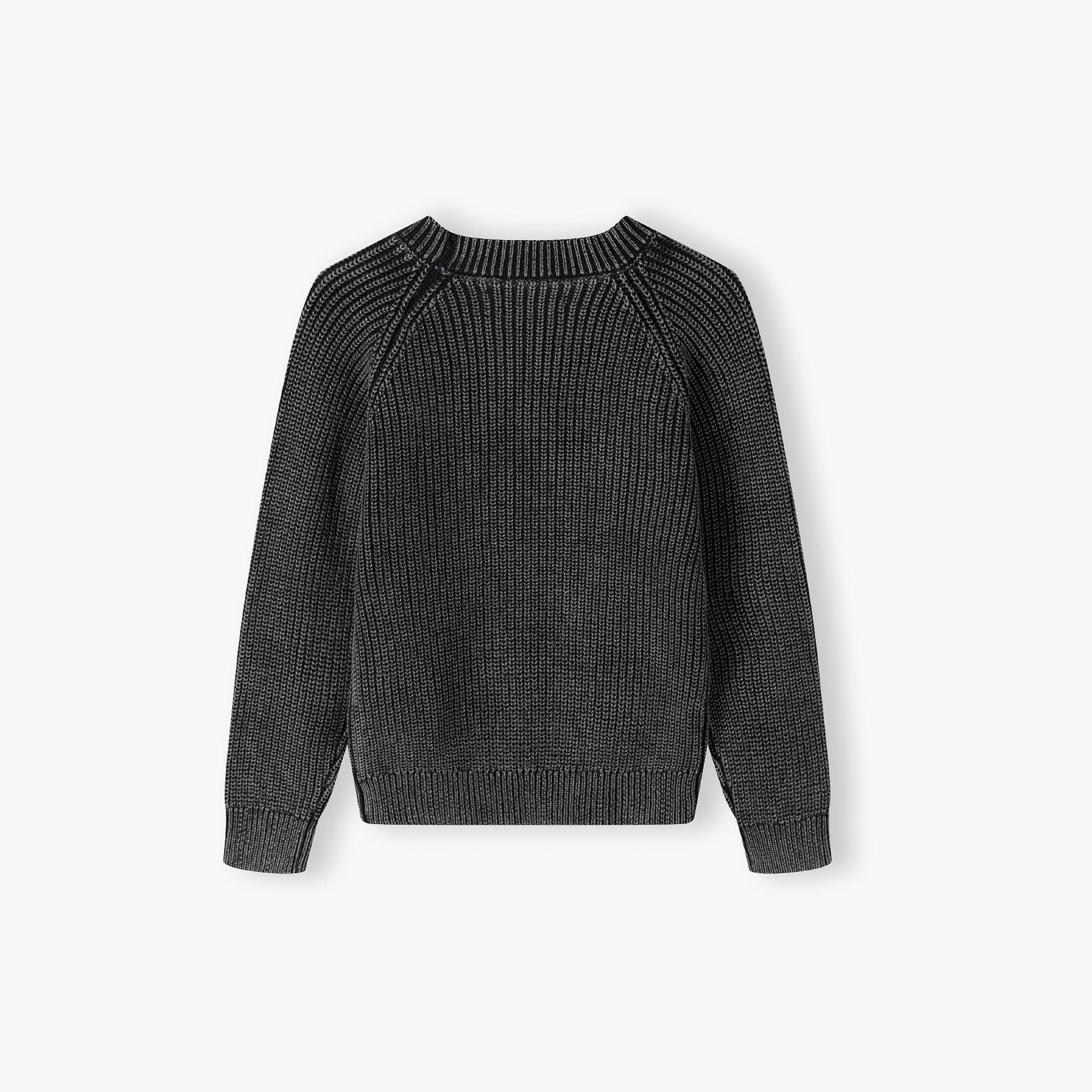 سترة بأكمام طويلة من القطن السادة بتأثير مغسول من مينوتي-boys-clothing-jumpersandcardigans-image-3