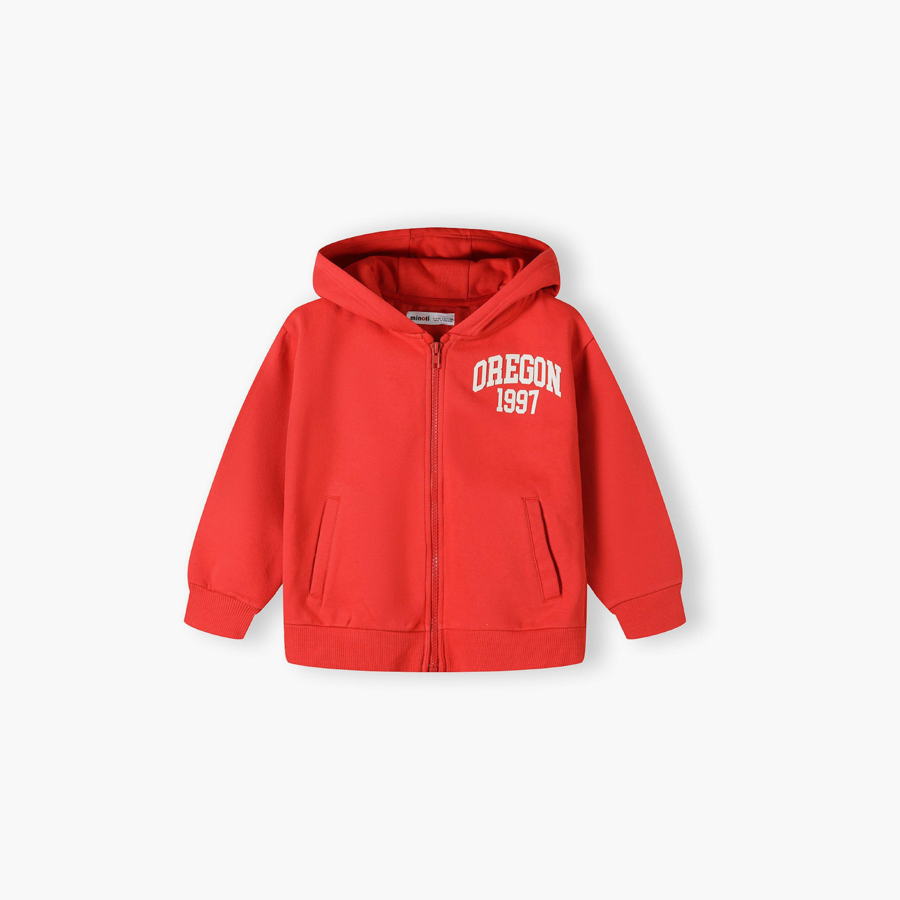 طقم من قطعتين بقلنسوة منقوشة بسحاب مع بنطلون رياضي من مينوتي-boys-clothing-setsandcoords-image-4