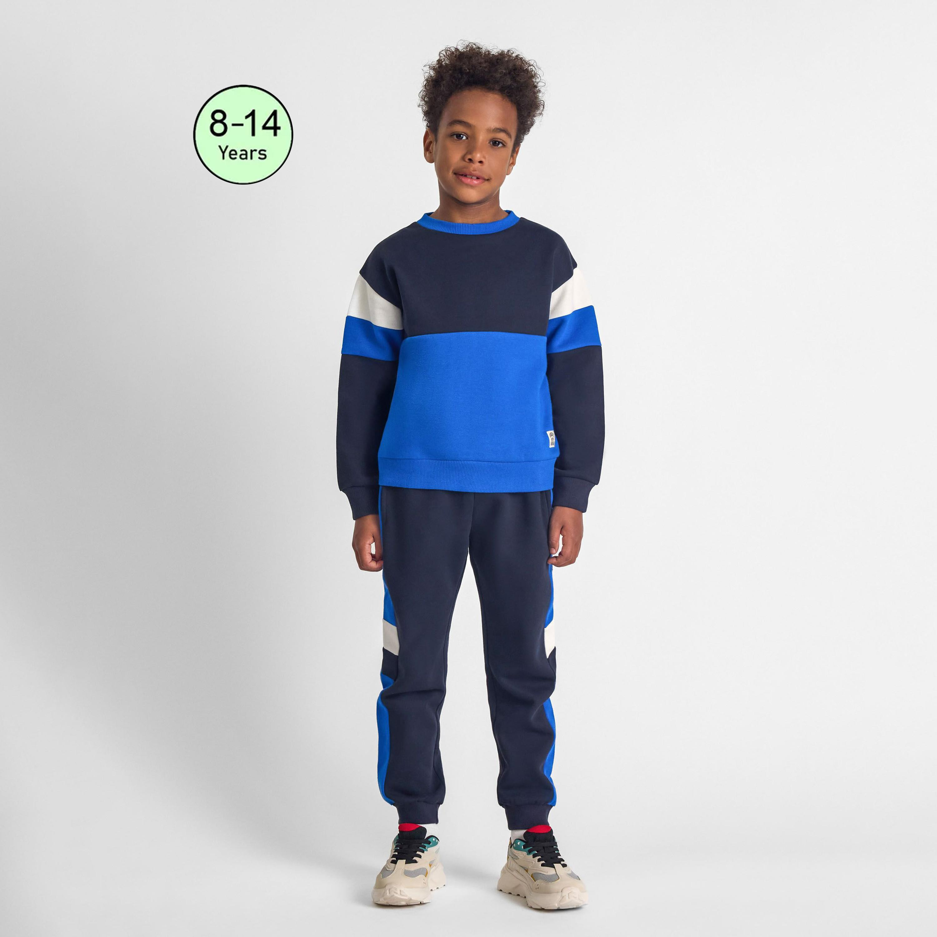 Minoti 2-Piece Crew Neck Printed Hoodie with Joggers Set-boys-clothing-setsandcoords-image-1