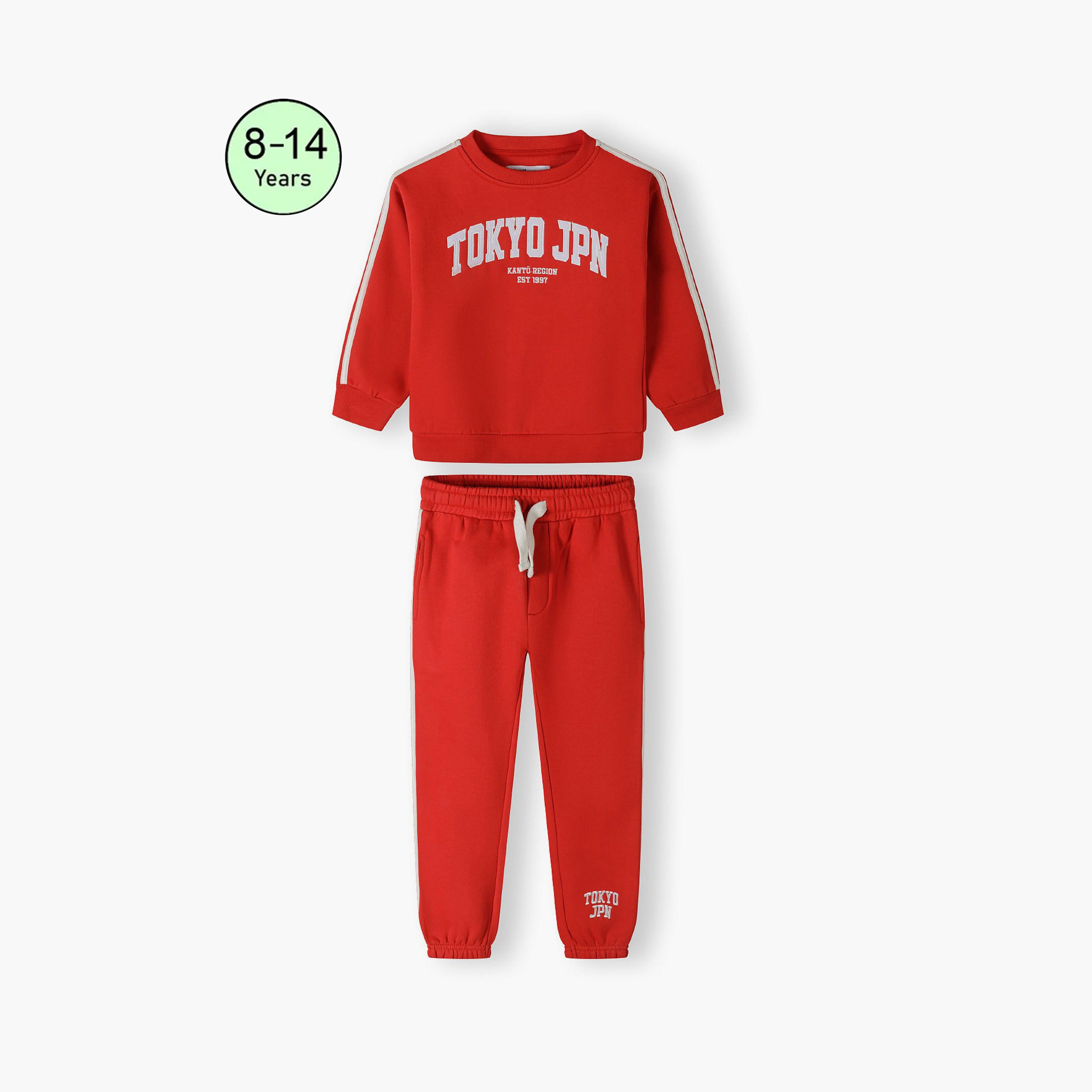 Minoti 2-Piece Printed Sweatshirt with Joggers Set-boys-clothing-setsandcoords-image-1