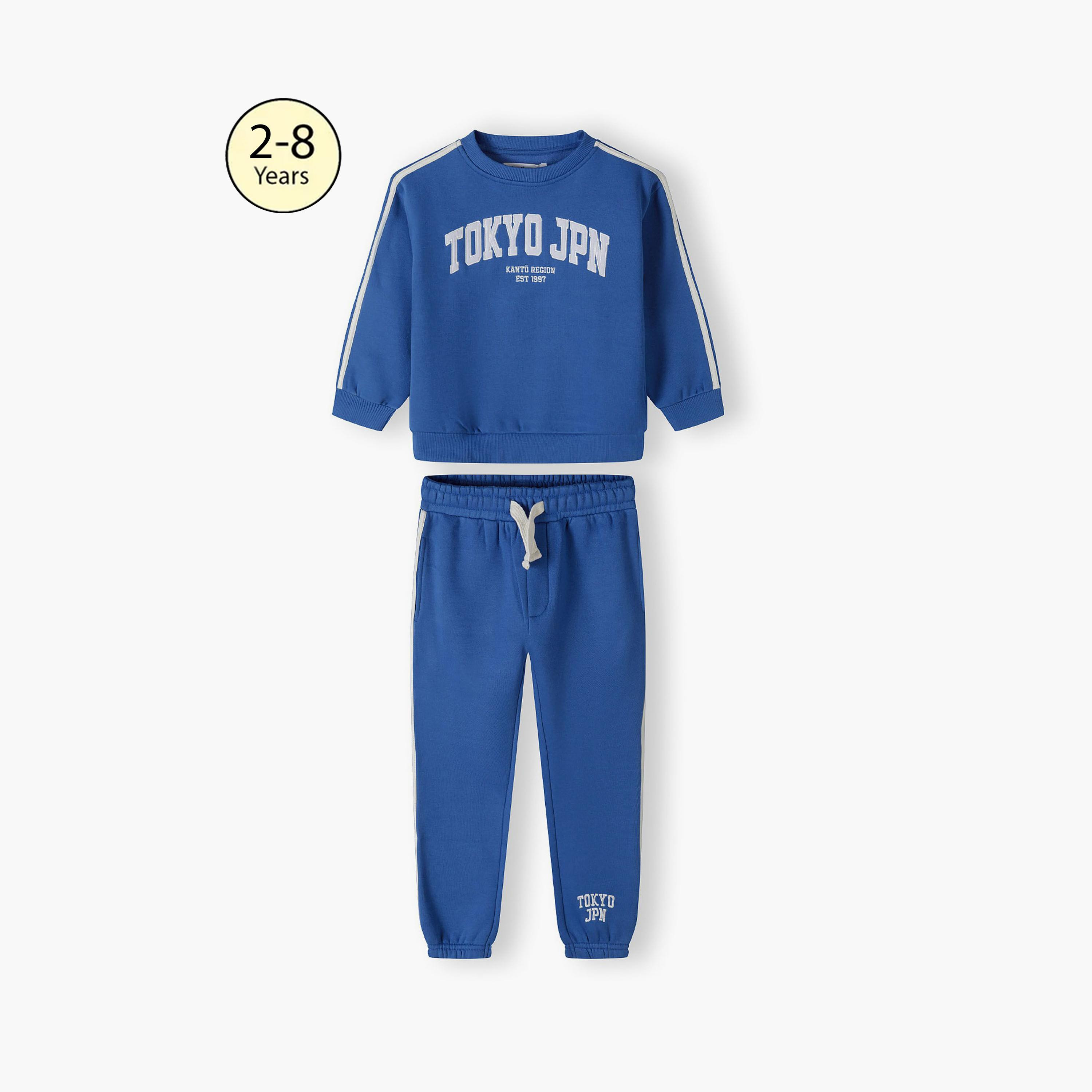 Minoti 2-Piece Printed Sweatshirt with Joggers Set-boys-clothing-setsandcoords-image-1