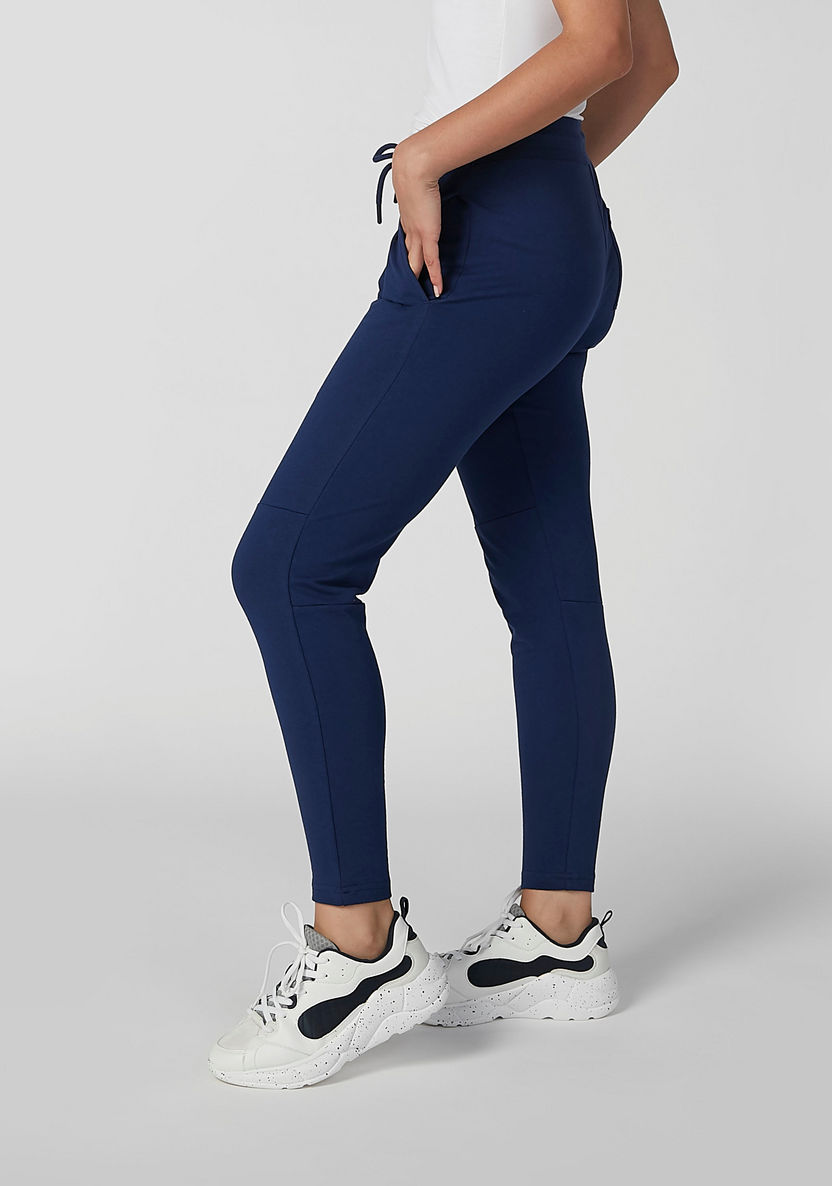 Sustainable Plain Track Pants with Pocket Detail-Bottoms-image-4