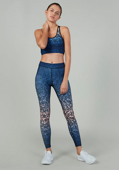 Printed Leggings with Elasticised Waistband