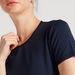 Textured T-shirt with Short Sleeves and Round Neck-T Shirts and Vests-thumbnail-2