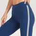 Solid Leggings with Elasticated Waistband and Tape Detail-Leggings-thumbnail-2