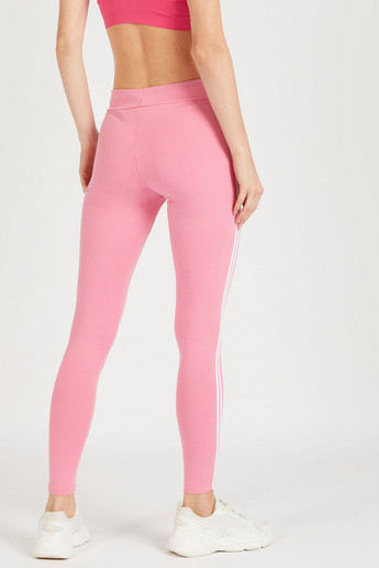 Sustainable Leggings with Elasticated Waistband and Tape Detail