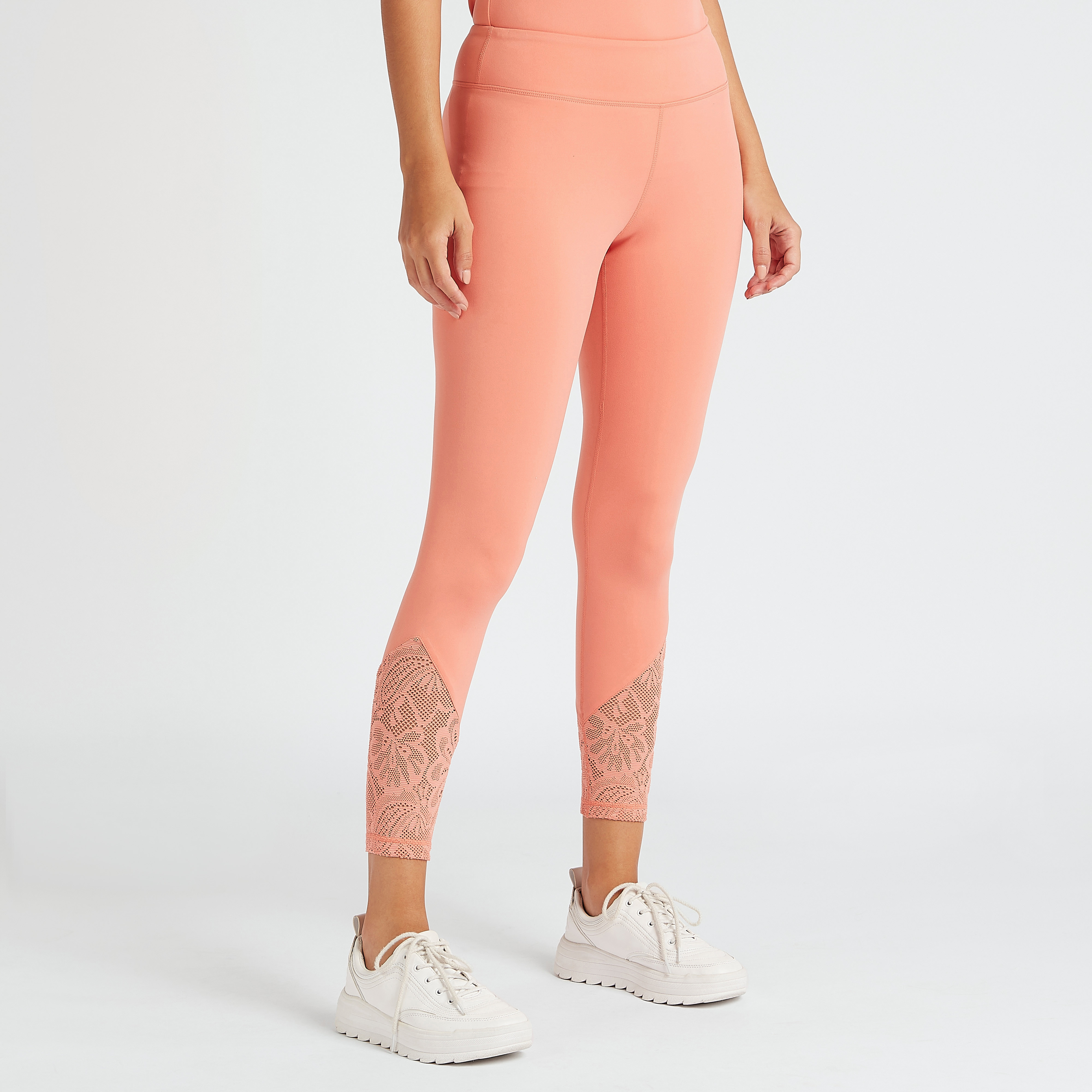 Leggings with lace bottoms best sale