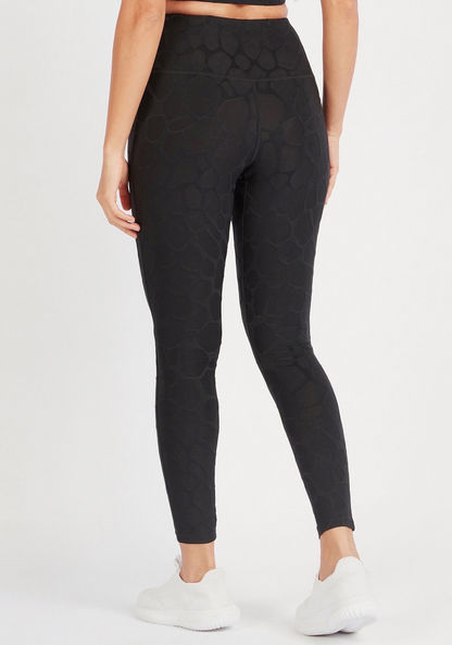 Textured Leggings with Elasticised Waistband