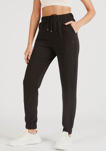 Solid Joggers with Drawstring Closure