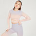 Ribbed Crop Top with Long Sleeves and Cutout Detail-T Shirts & Vests-thumbnailMobile-3