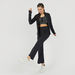 Solid Track Pants with Elasticised Waistband-Bottoms-thumbnailMobile-1