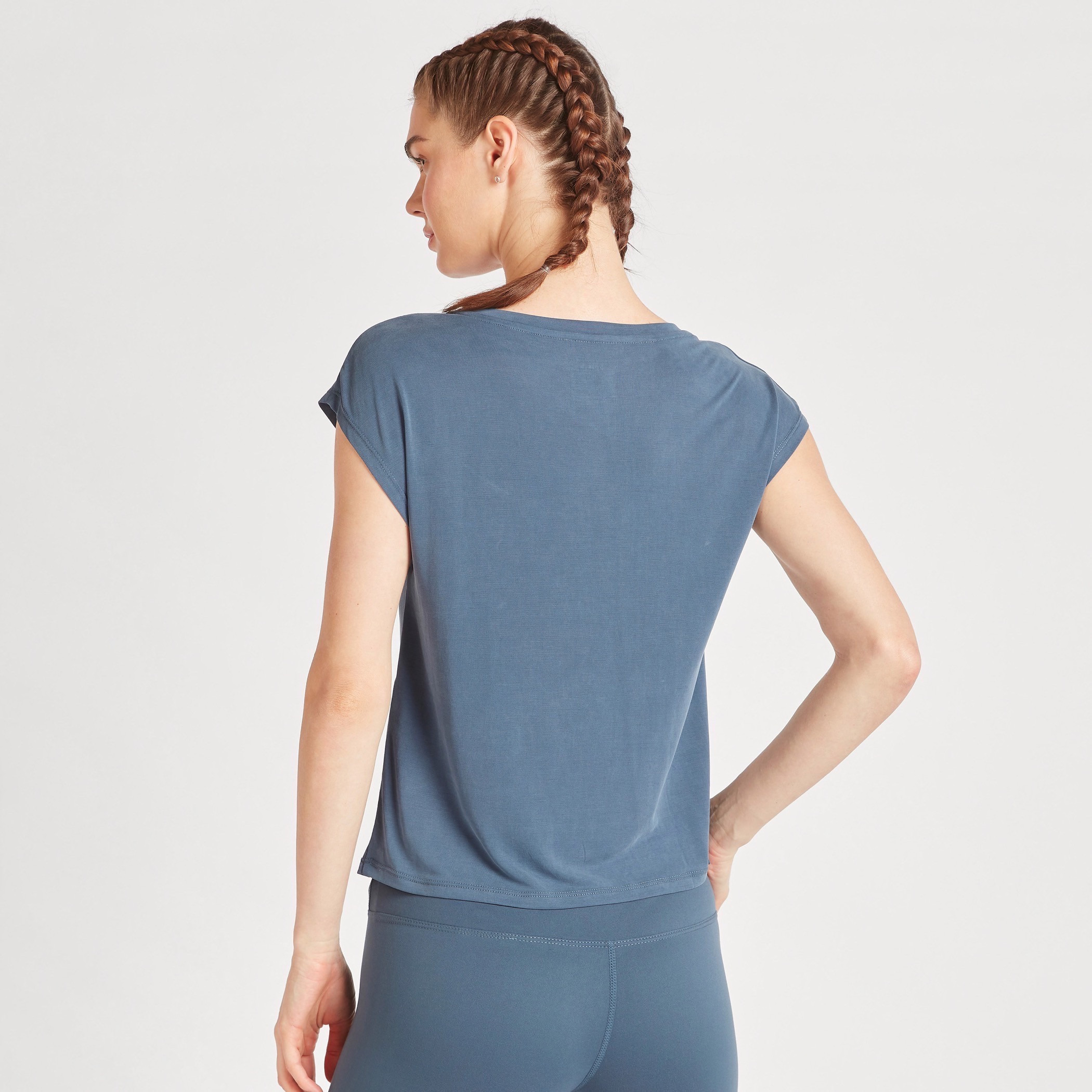 Typographic Print Round Neck T-shirt with Cap Sleeves-sports-women-clothing-tshirtsandvests-image-5
